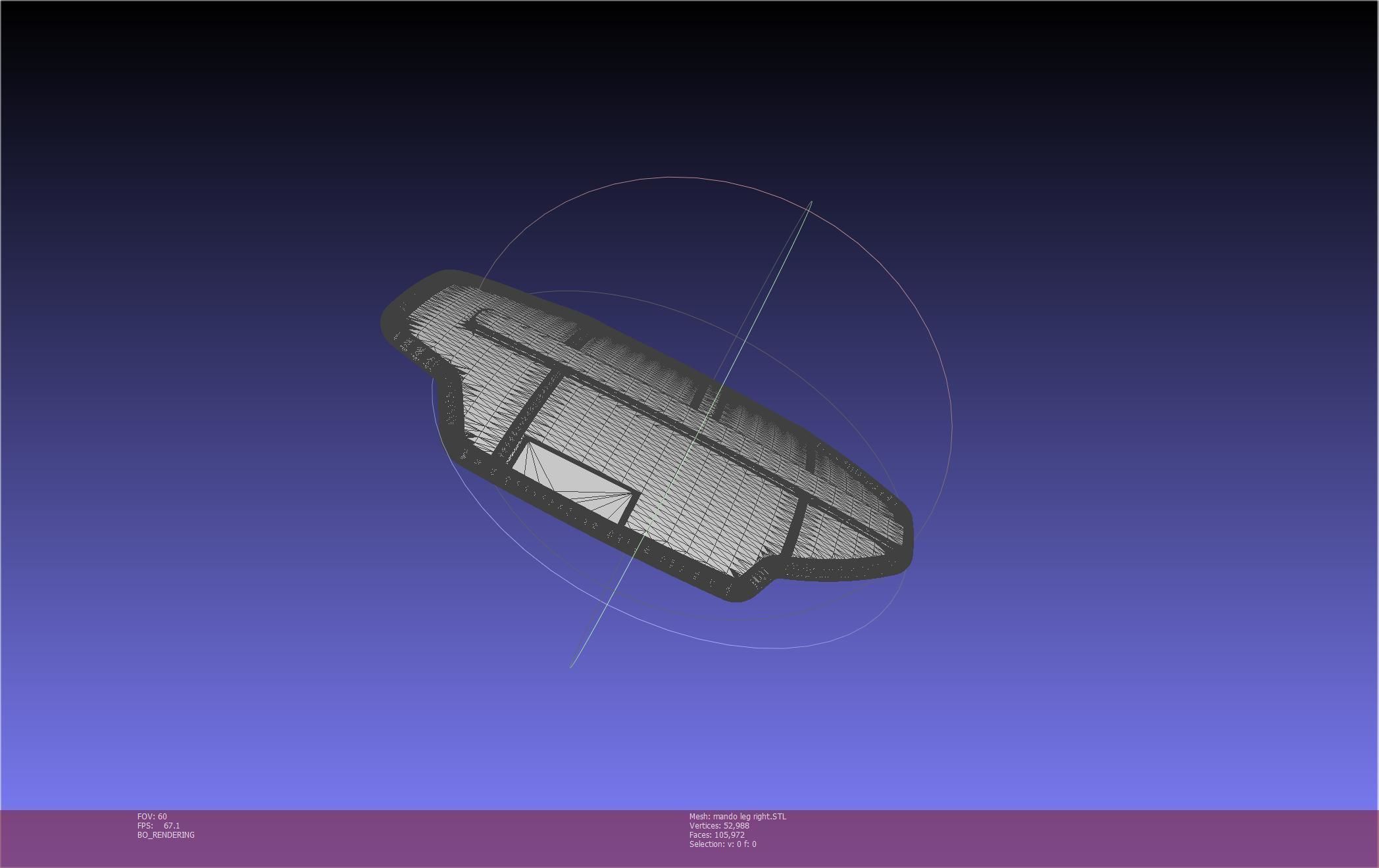 Star Wars Mandalorian Beskar Armor Right Leg 3D print model_32