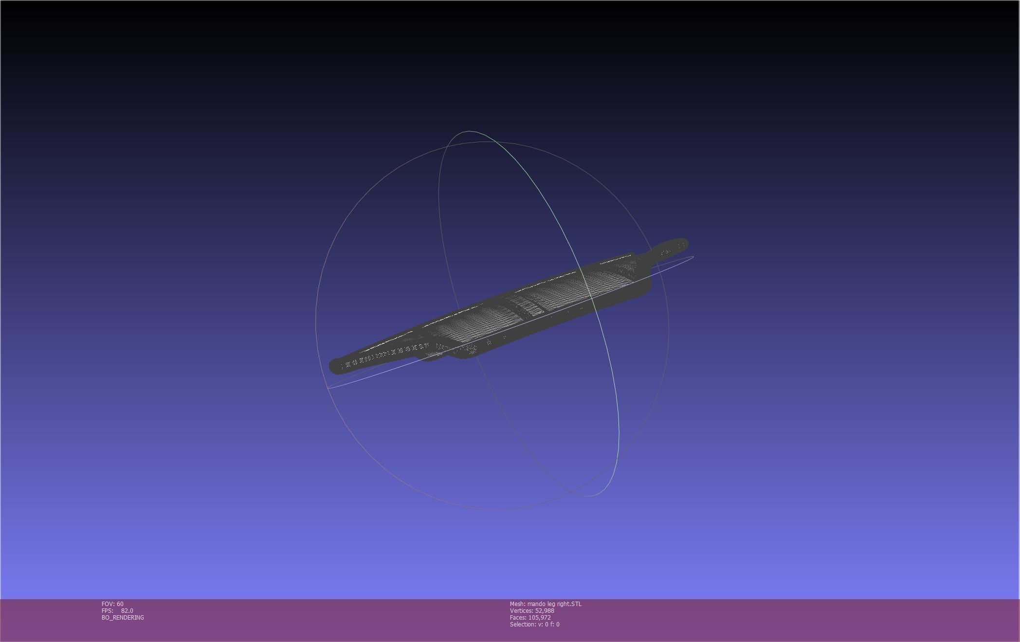 Star Wars Mandalorian Beskar Armor Right Leg 3D print model_4