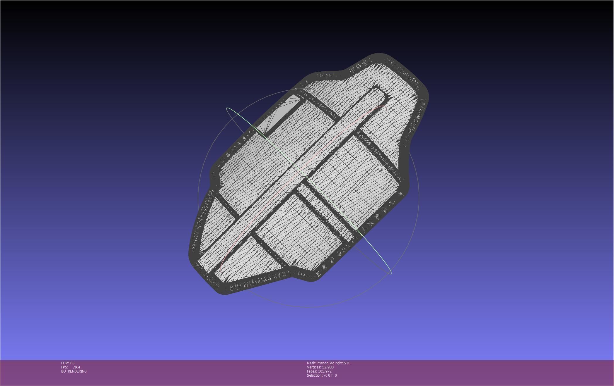 Star Wars Mandalorian Beskar Armor Right Leg 3D print model_14