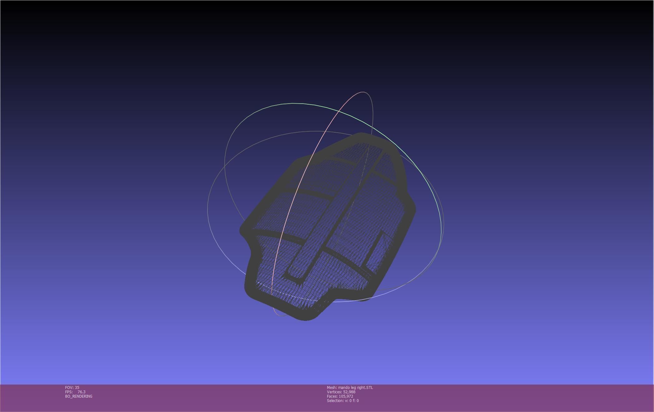 Star Wars Mandalorian Beskar Armor Right Leg 3D print model_53