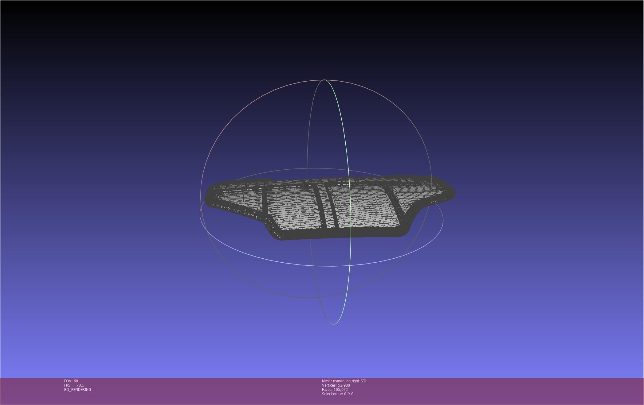 Star Wars Mandalorian Beskar Armor Right Leg 3D print model_23