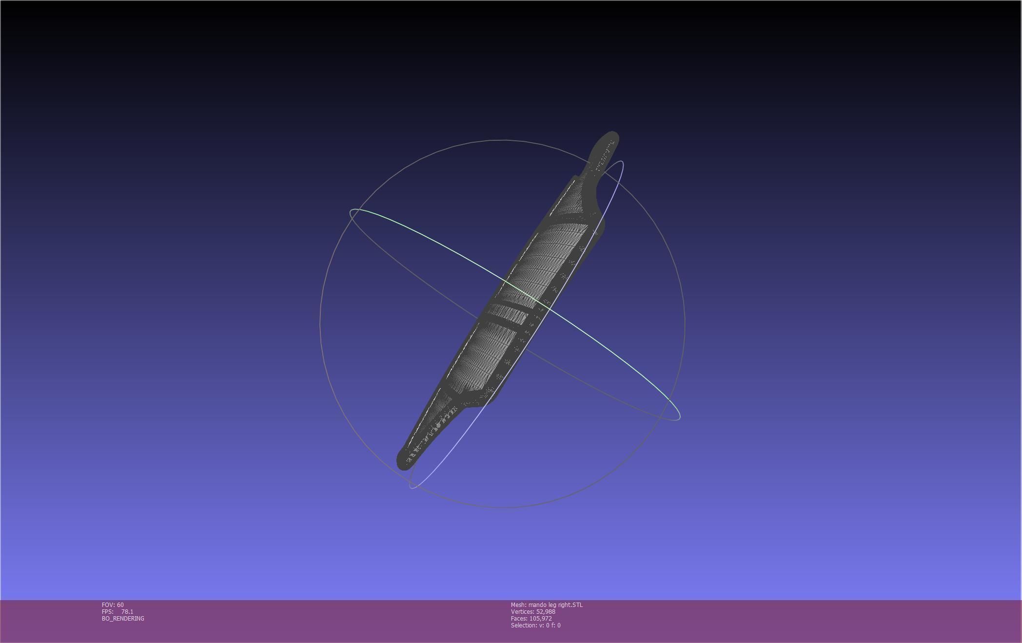 Star Wars Mandalorian Beskar Armor Right Leg 3D print model_43