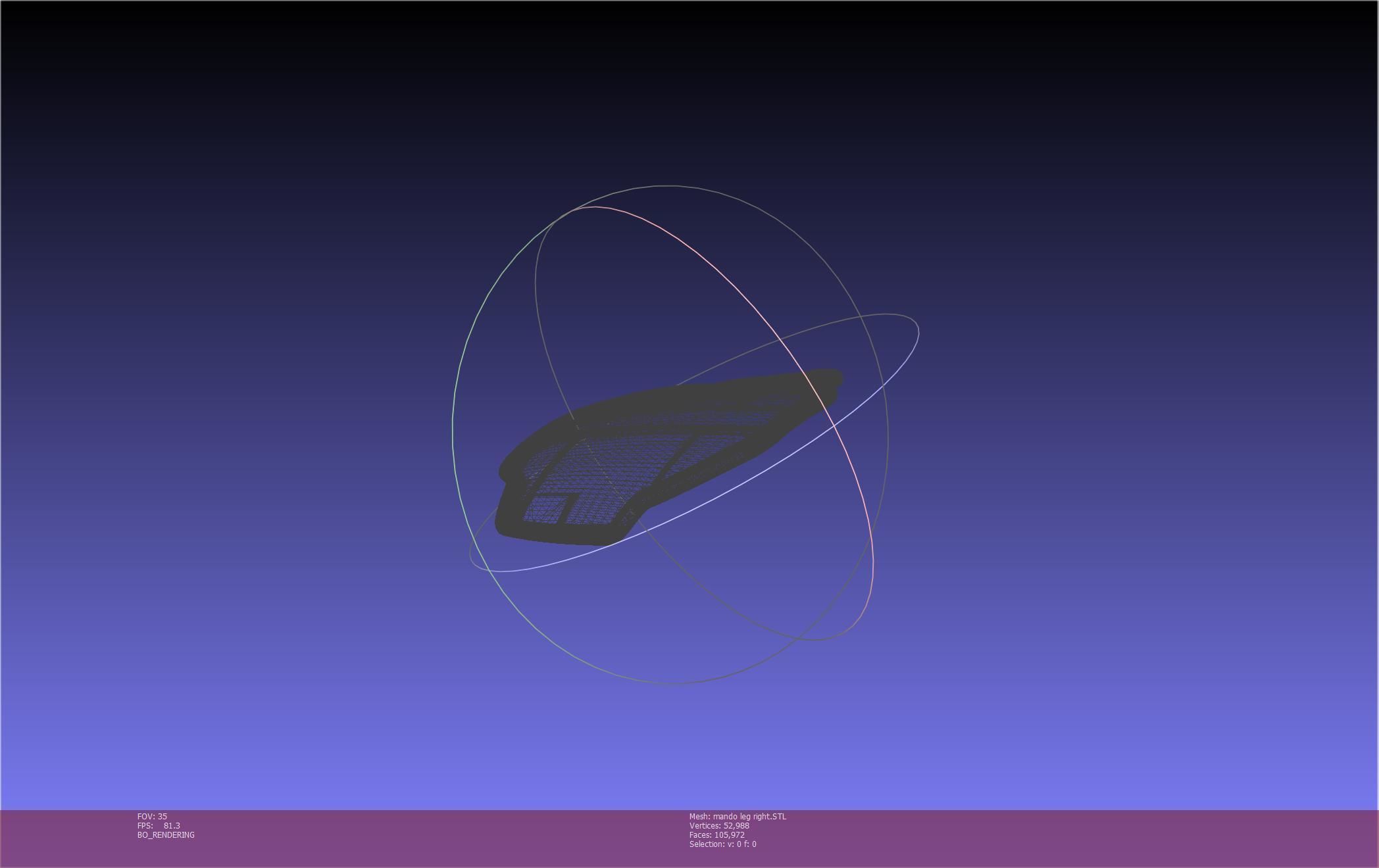 Star Wars Mandalorian Beskar Armor Right Leg 3D print model_44