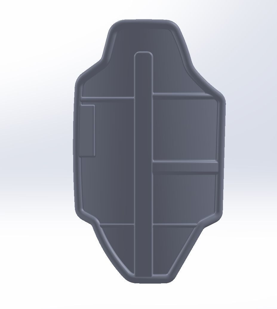 Star Wars Mandalorian Beskar Armor Right Leg 3D print model_2