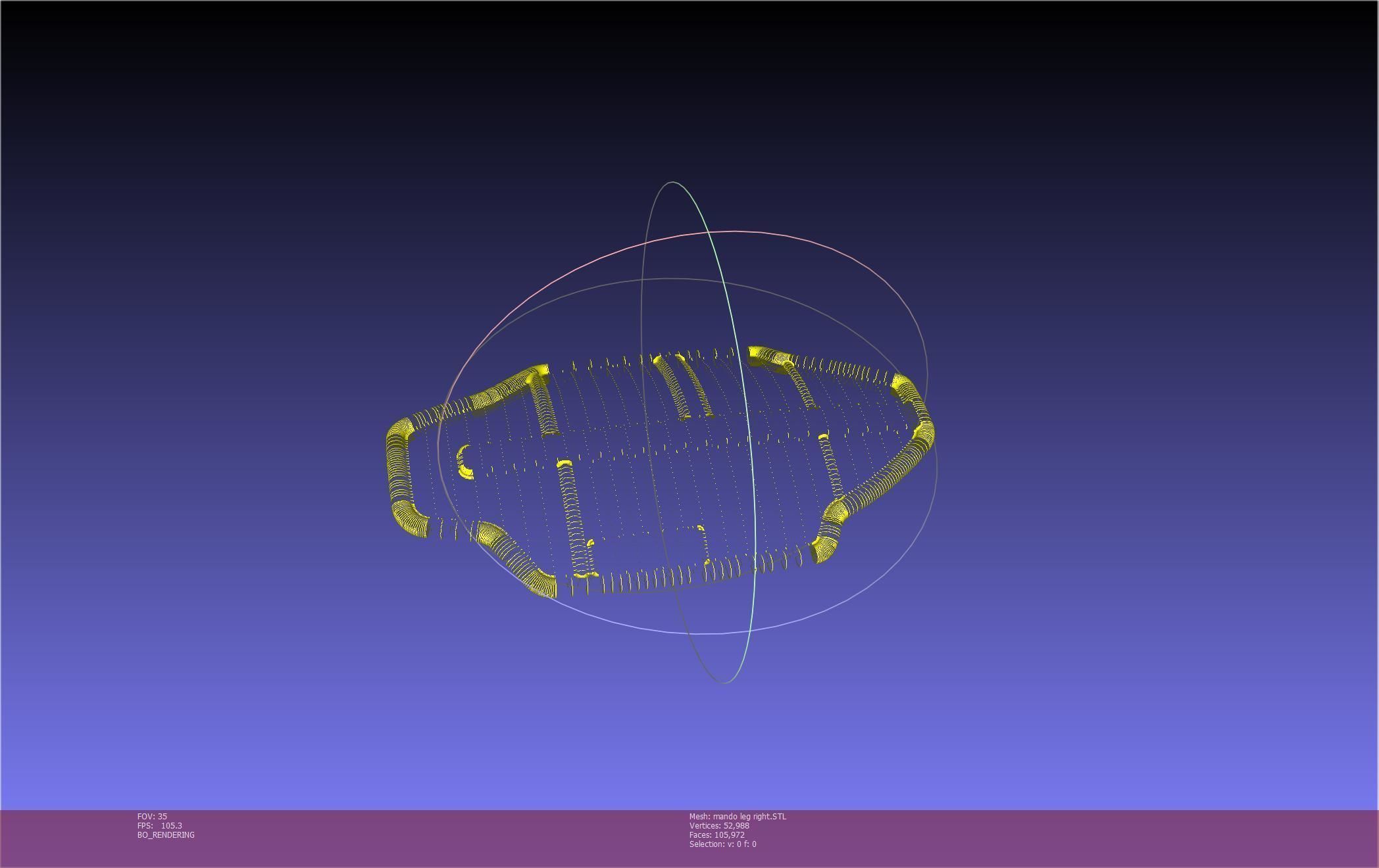Star Wars Mandalorian Beskar Armor Right Leg 3D print model_55