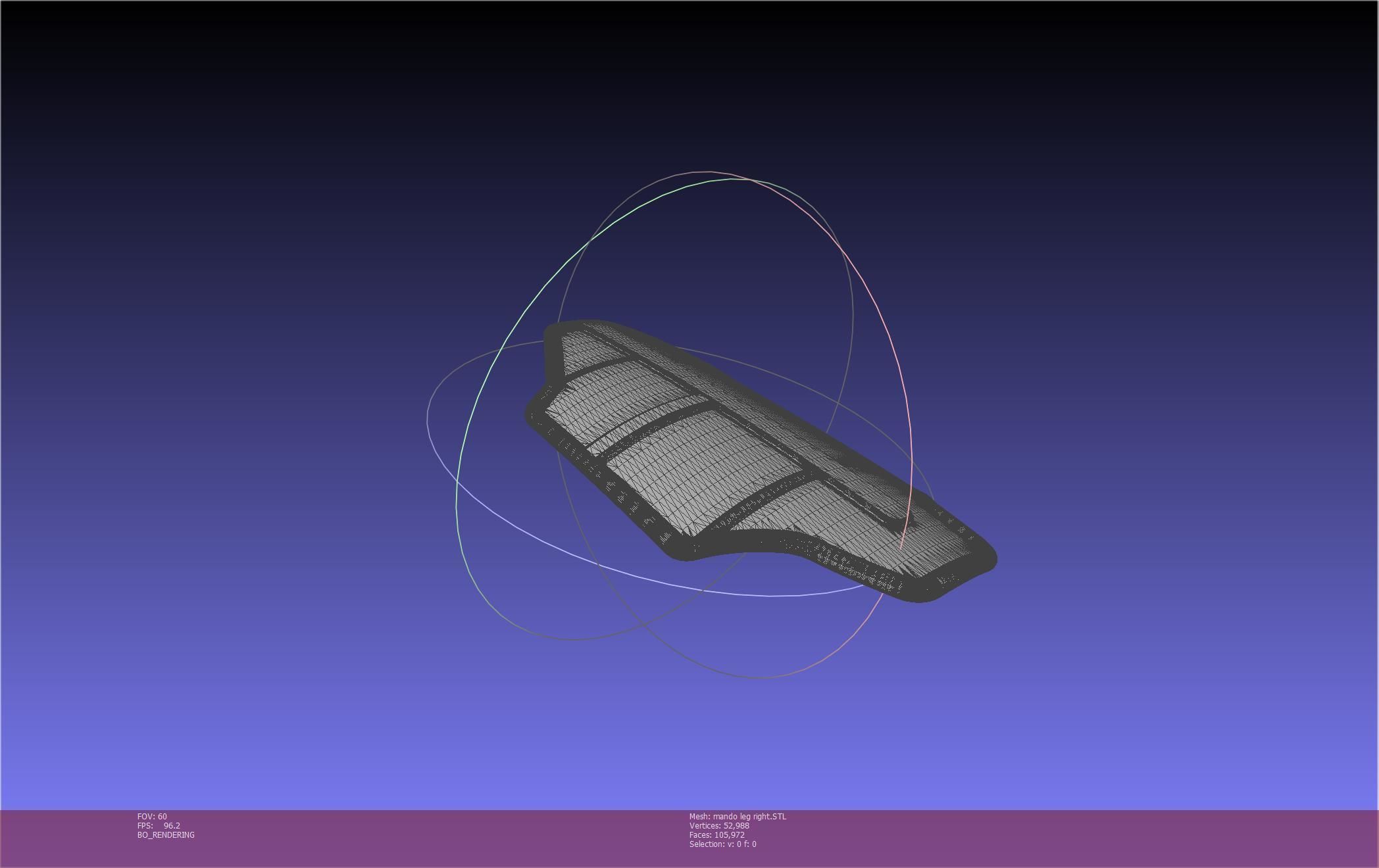 Star Wars Mandalorian Beskar Armor Right Leg 3D print model_31