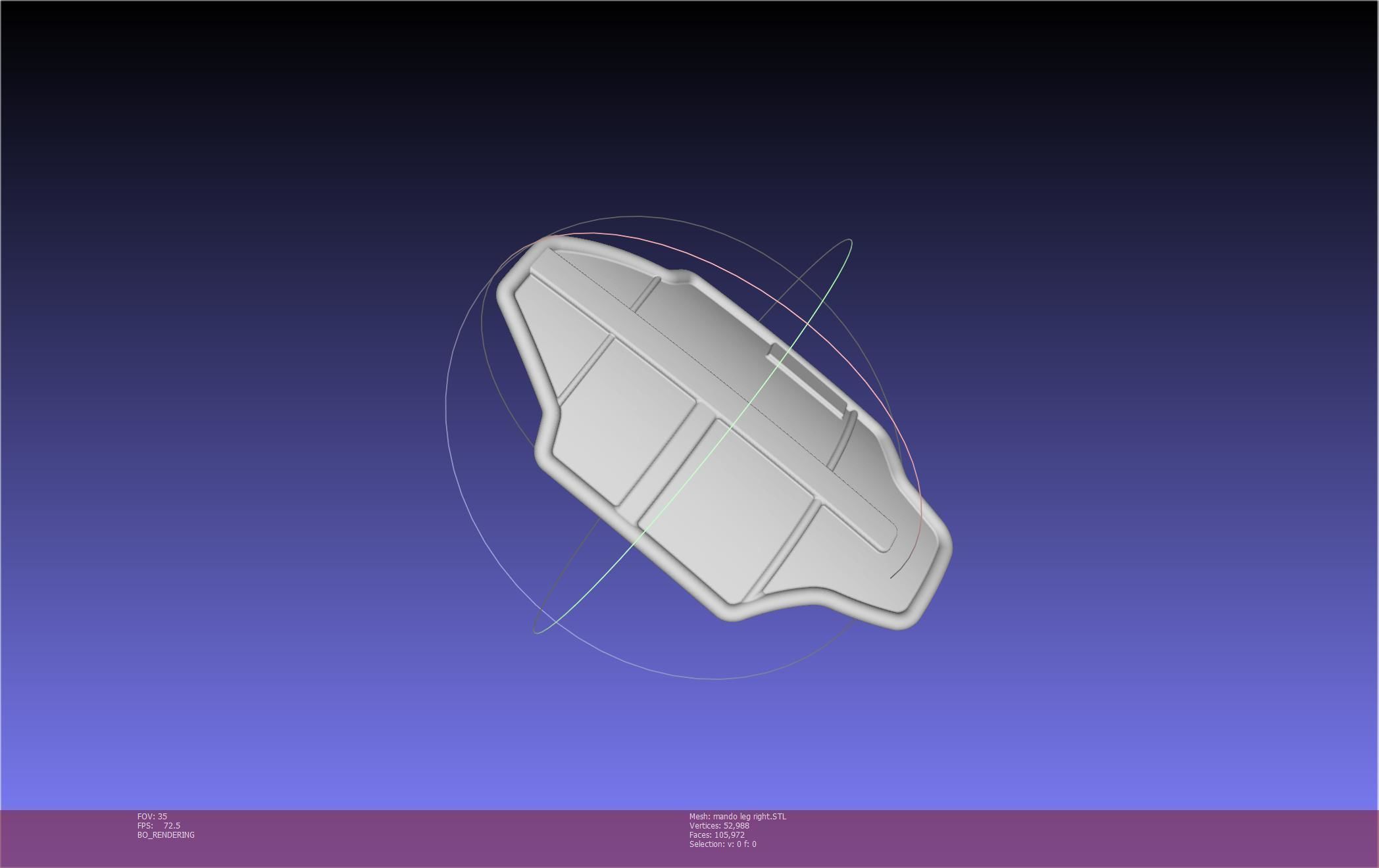 Star Wars Mandalorian Beskar Armor Right Leg 3D print model_77