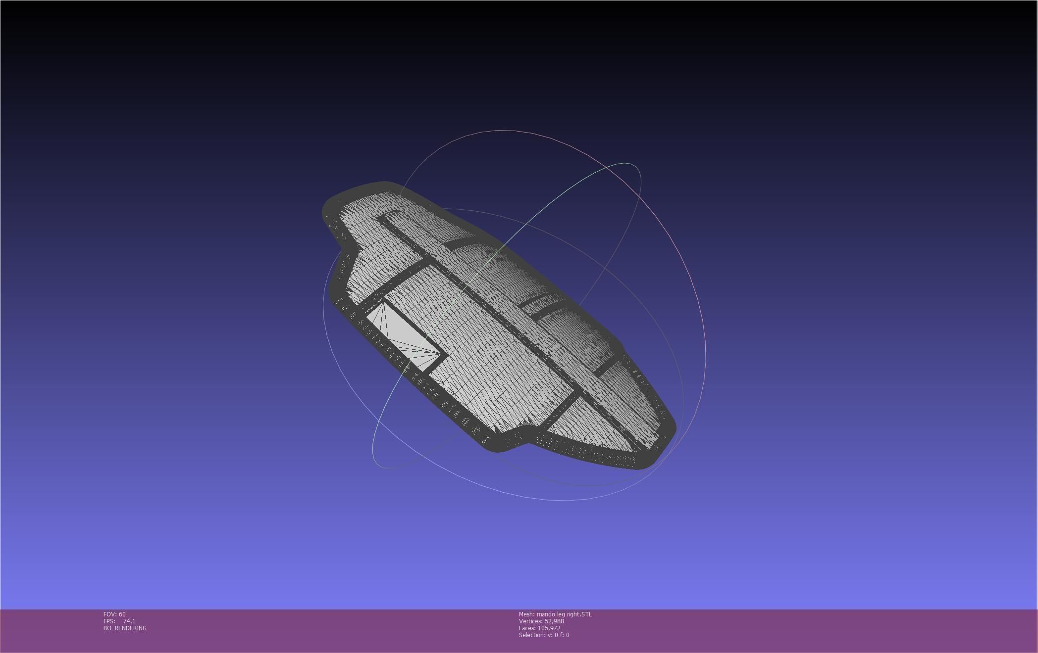 Star Wars Mandalorian Beskar Armor Right Leg 3D print model_41