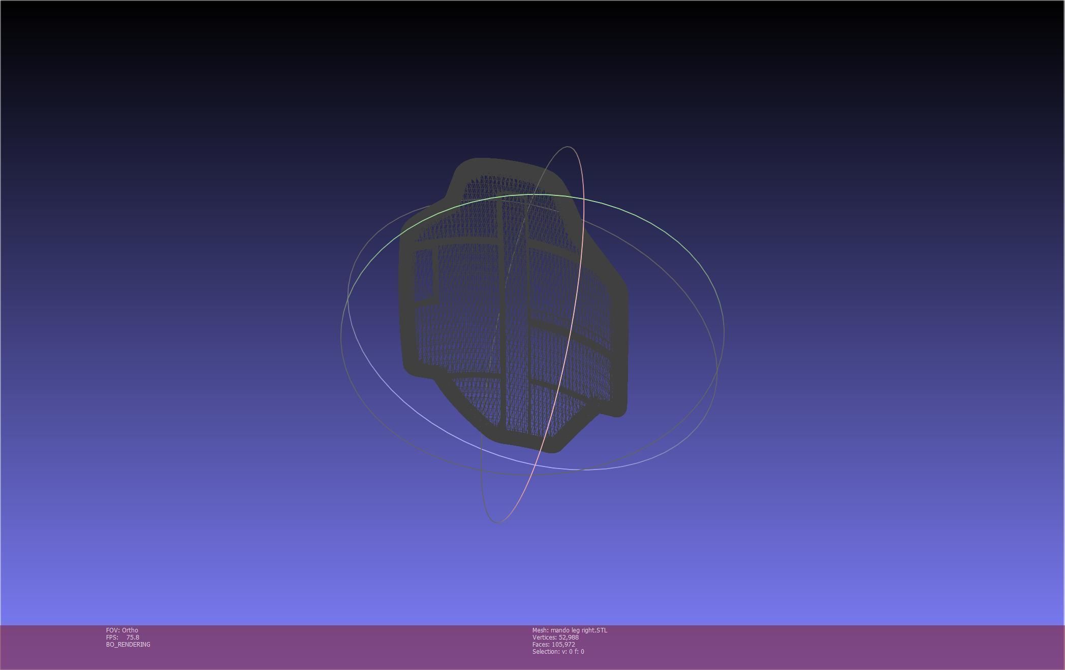 Star Wars Mandalorian Beskar Armor Right Leg 3D print model_58