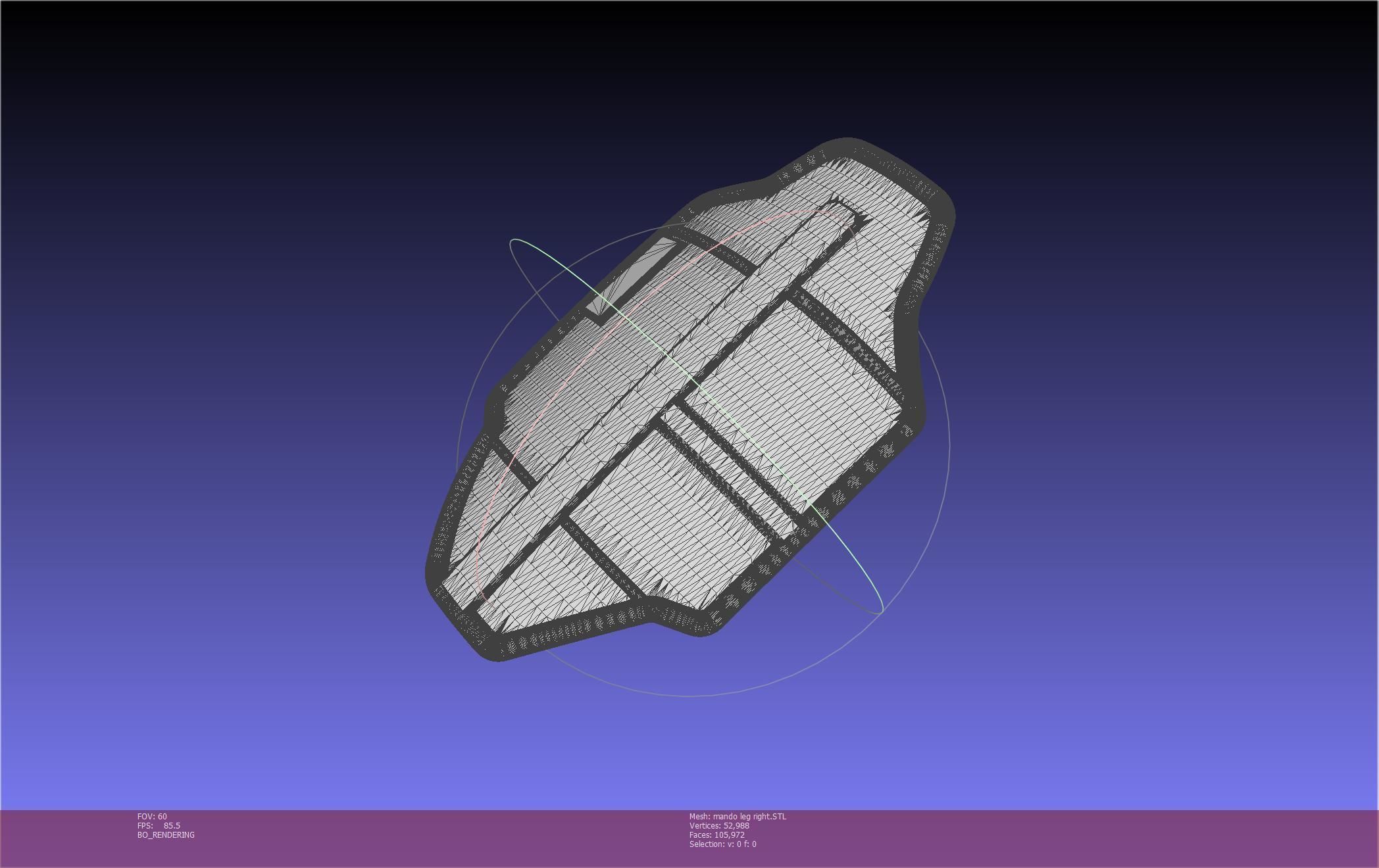 Star Wars Mandalorian Beskar Armor Right Leg 3D print model_22