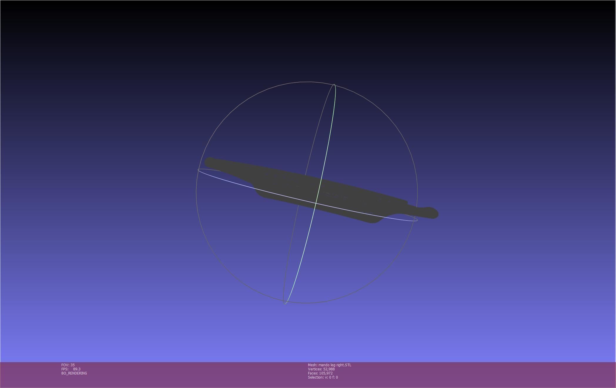 Star Wars Mandalorian Beskar Armor Right Leg 3D print model_49