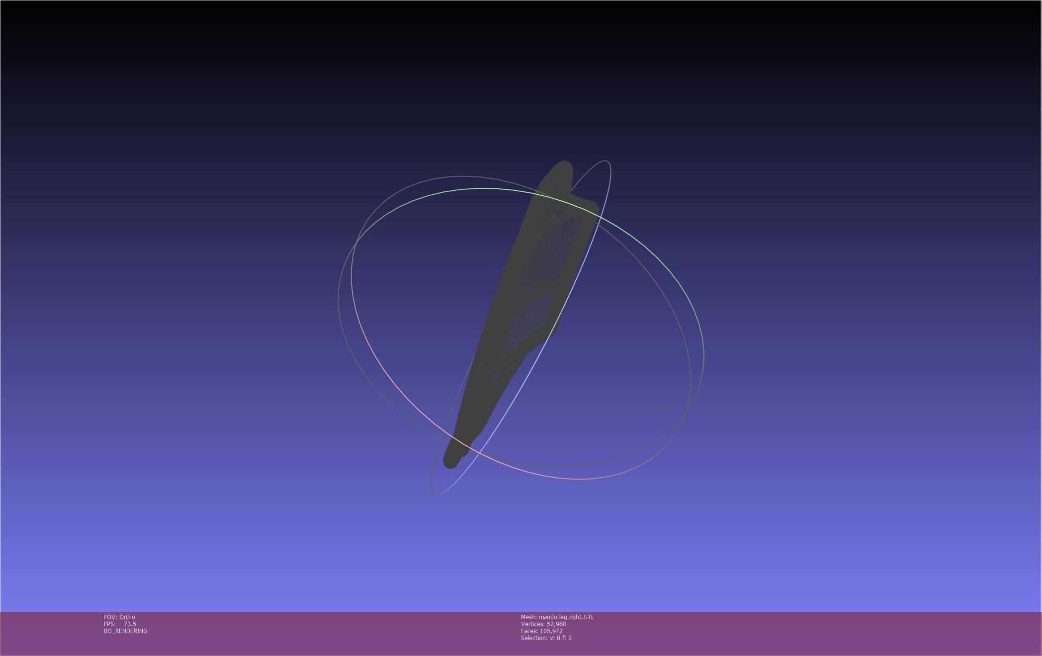 Star Wars Mandalorian Beskar Armor Right Leg 3D print model_54