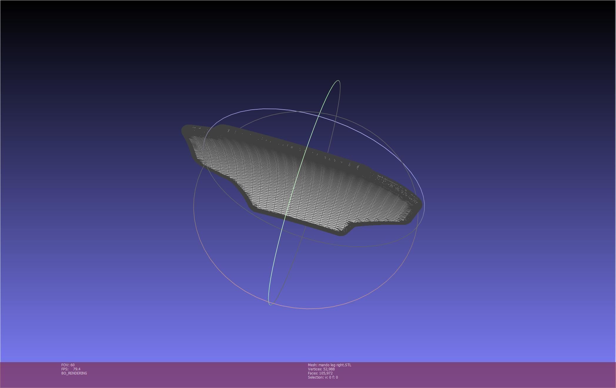 Star Wars Mandalorian Beskar Armor Right Leg 3D print model_7