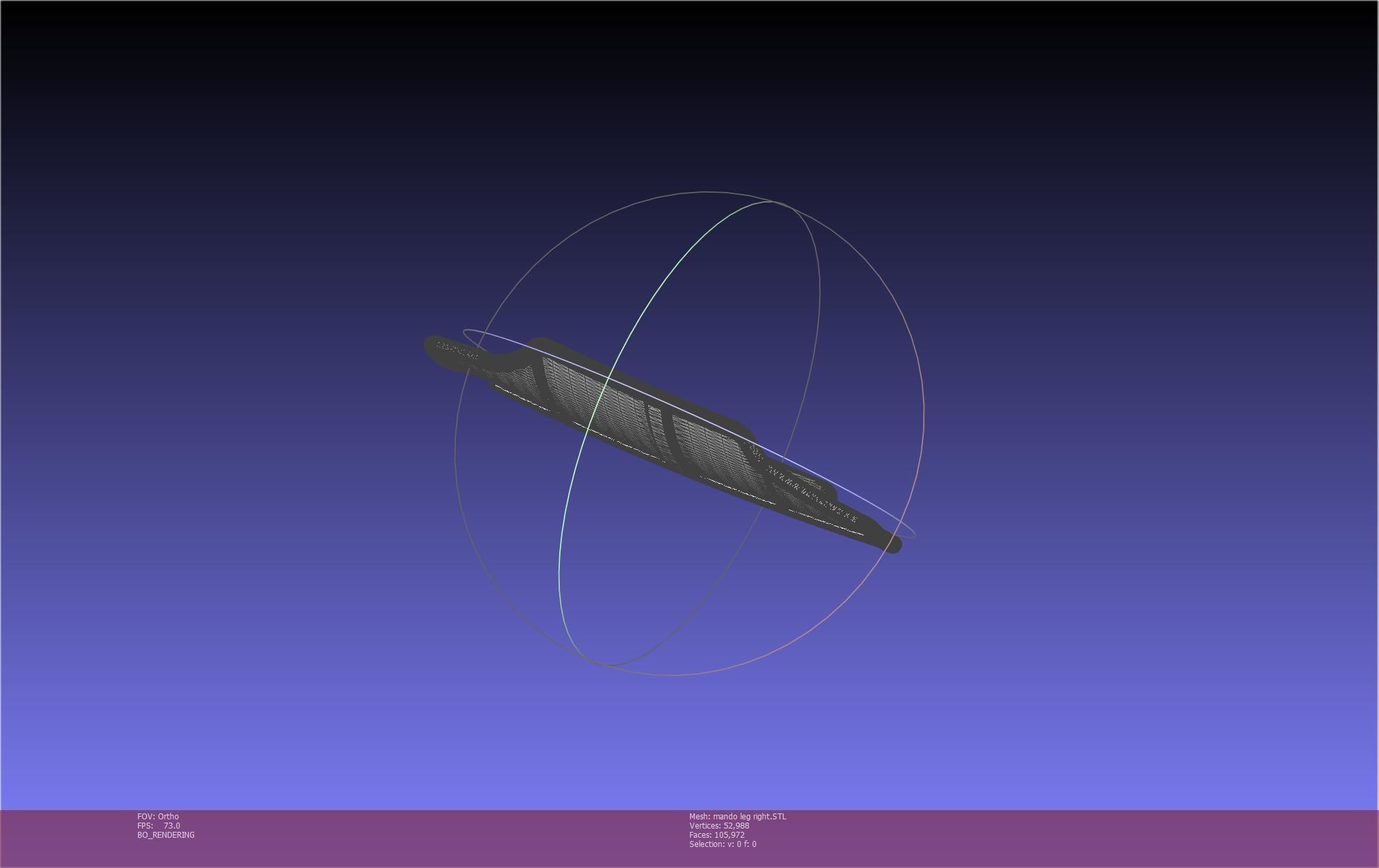 Star Wars Mandalorian Beskar Armor Right Leg 3D print model_45
