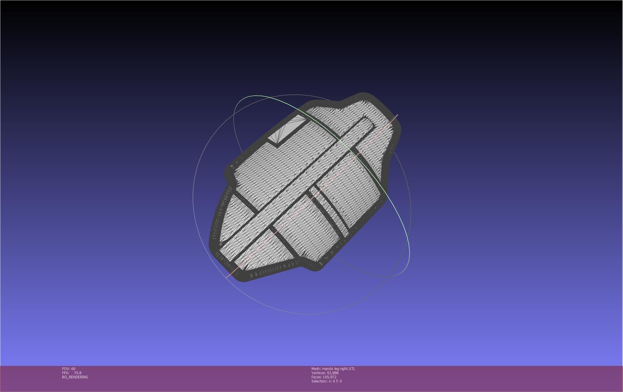 Star Wars Mandalorian Beskar Armor Right Leg 3D print model_13