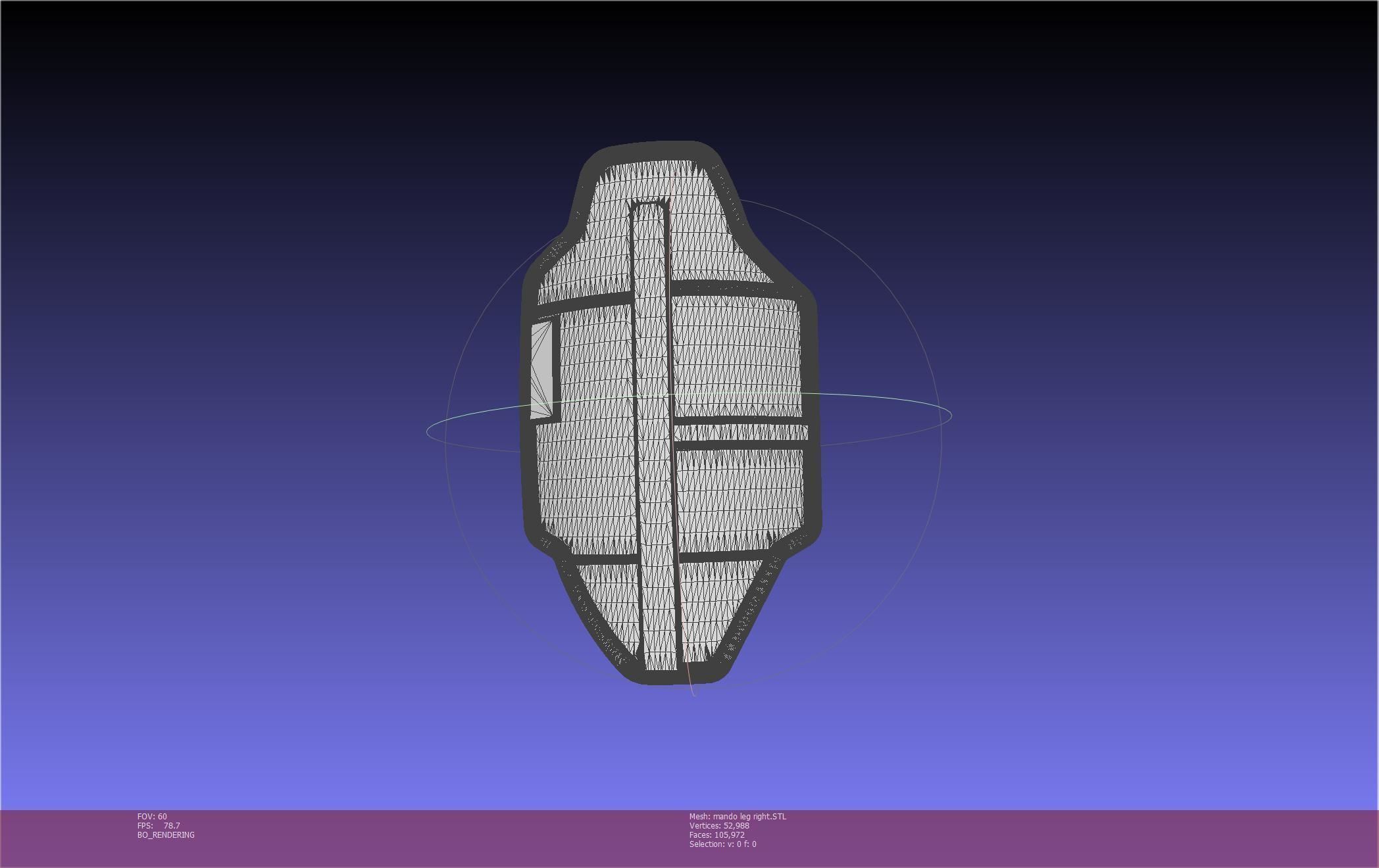 Star Wars Mandalorian Beskar Armor Right Leg 3D print model_37