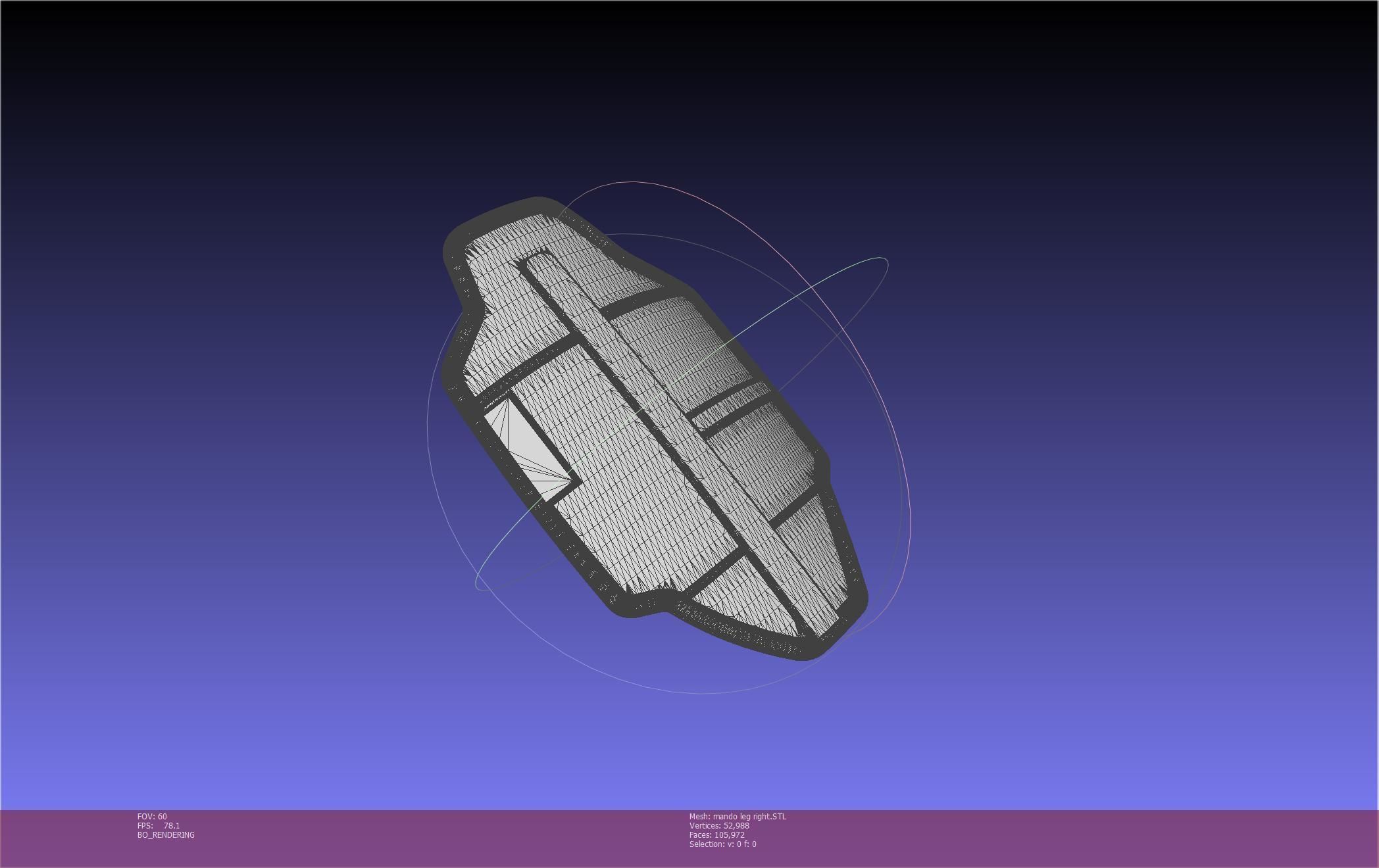 Star Wars Mandalorian Beskar Armor Right Leg 3D print model_40