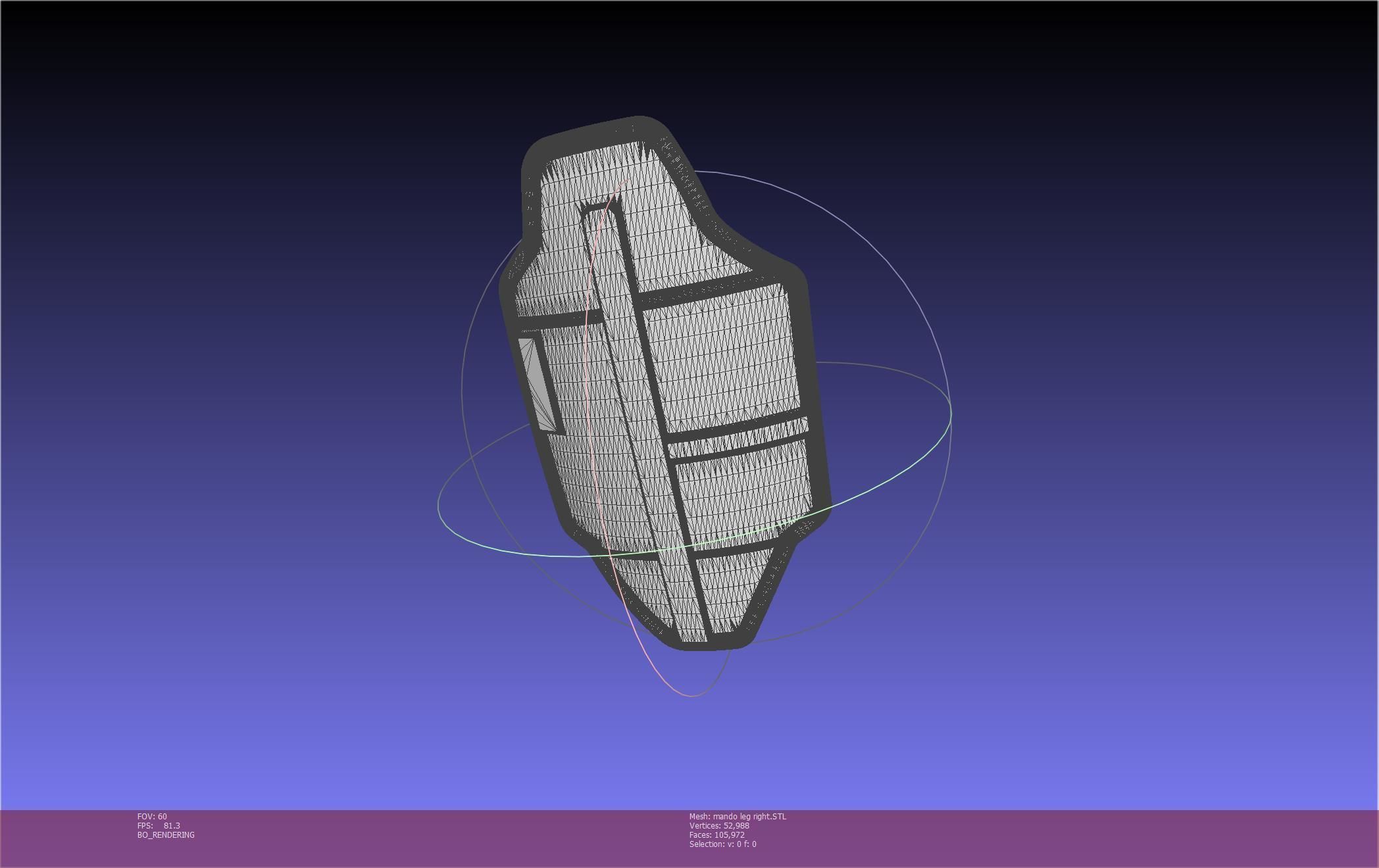 Star Wars Mandalorian Beskar Armor Right Leg 3D print model_30
