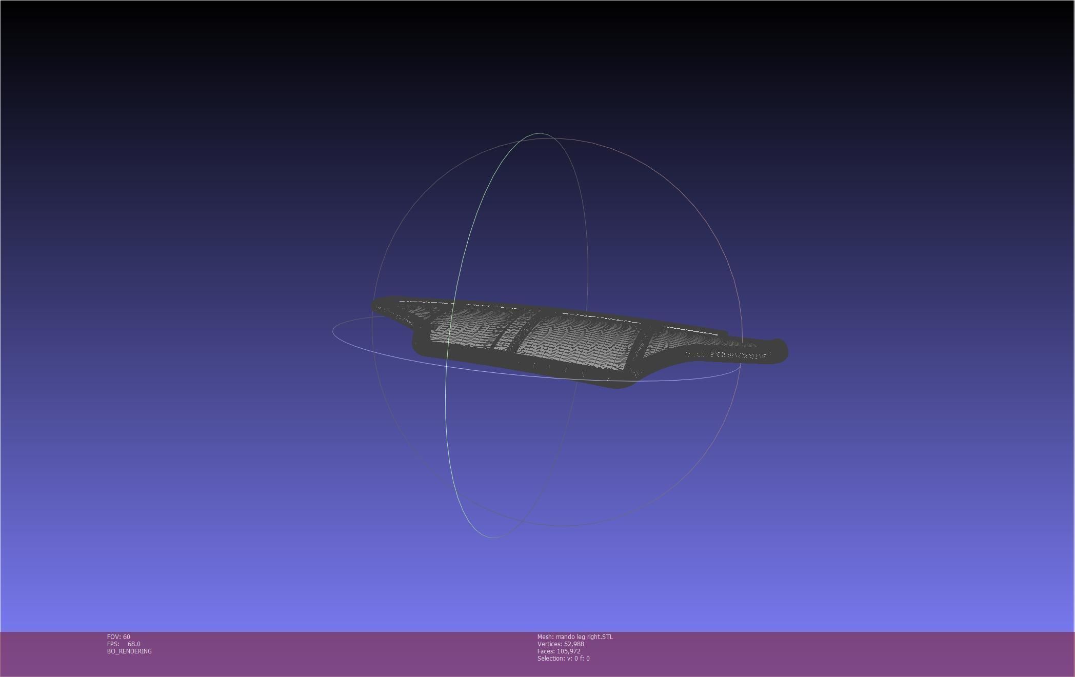 Star Wars Mandalorian Beskar Armor Right Leg 3D print model_35