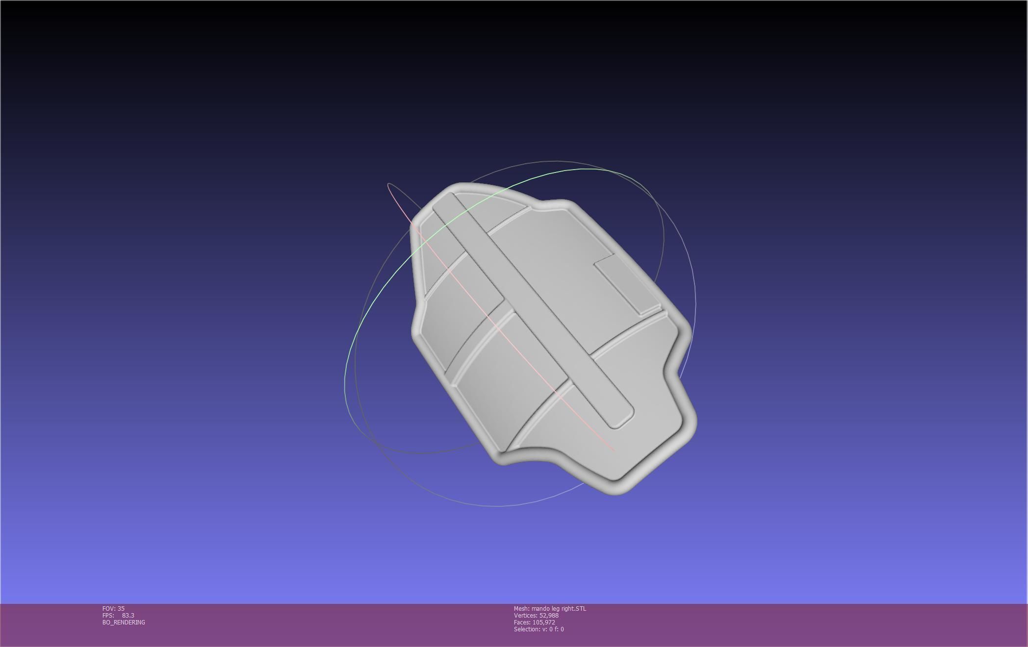 Star Wars Mandalorian Beskar Armor Right Leg 3D print model_86