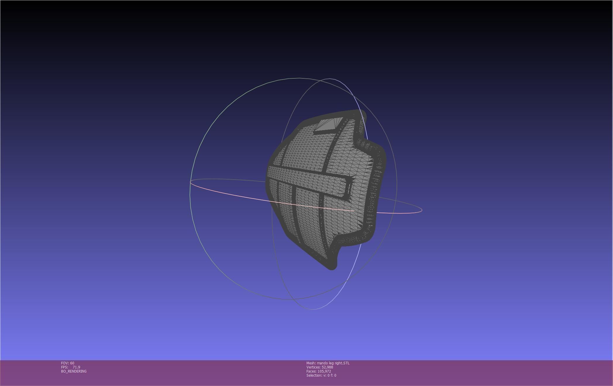 Star Wars Mandalorian Beskar Armor Right Leg 3D print model_6