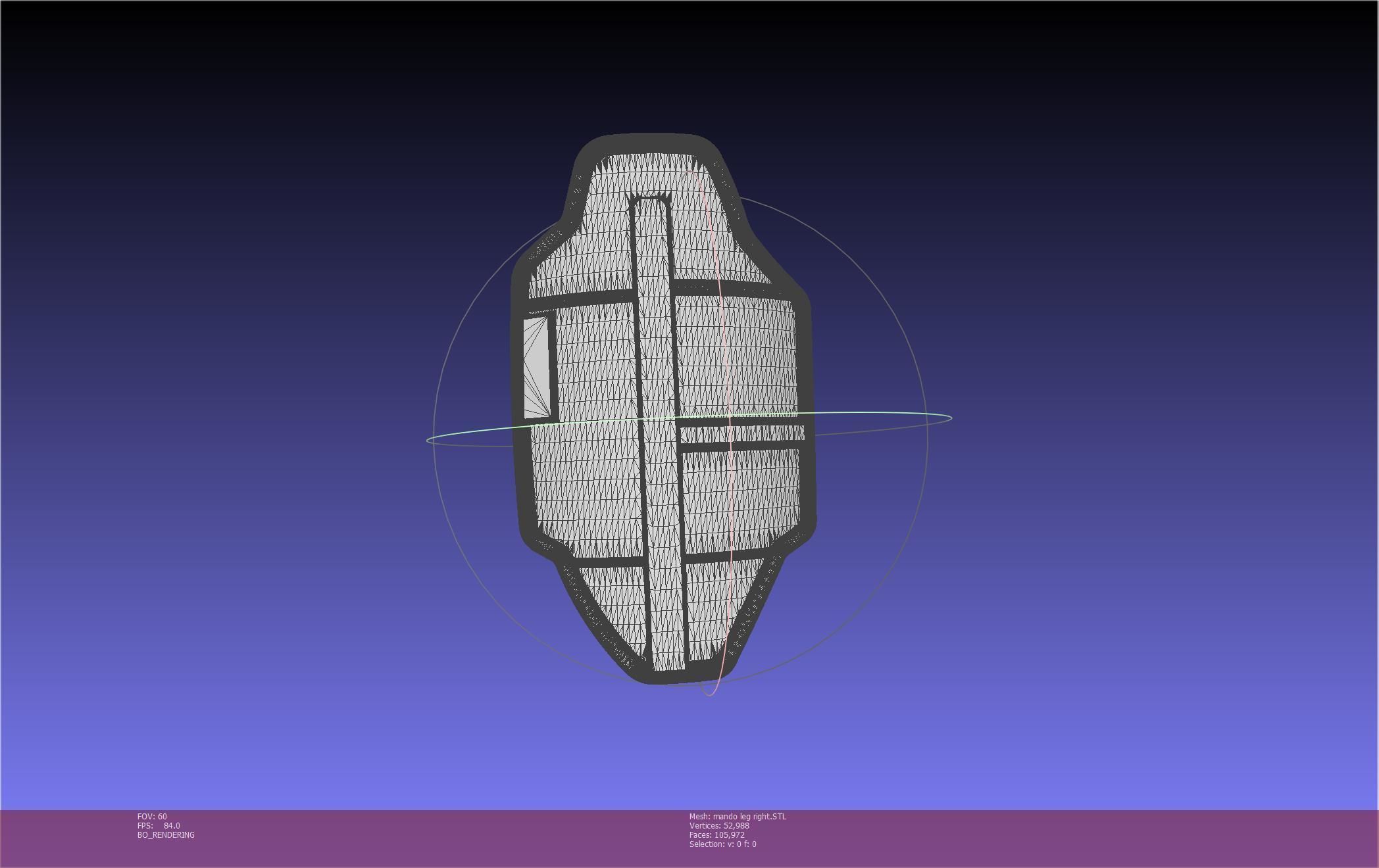 Star Wars Mandalorian Beskar Armor Right Leg 3D print model_34