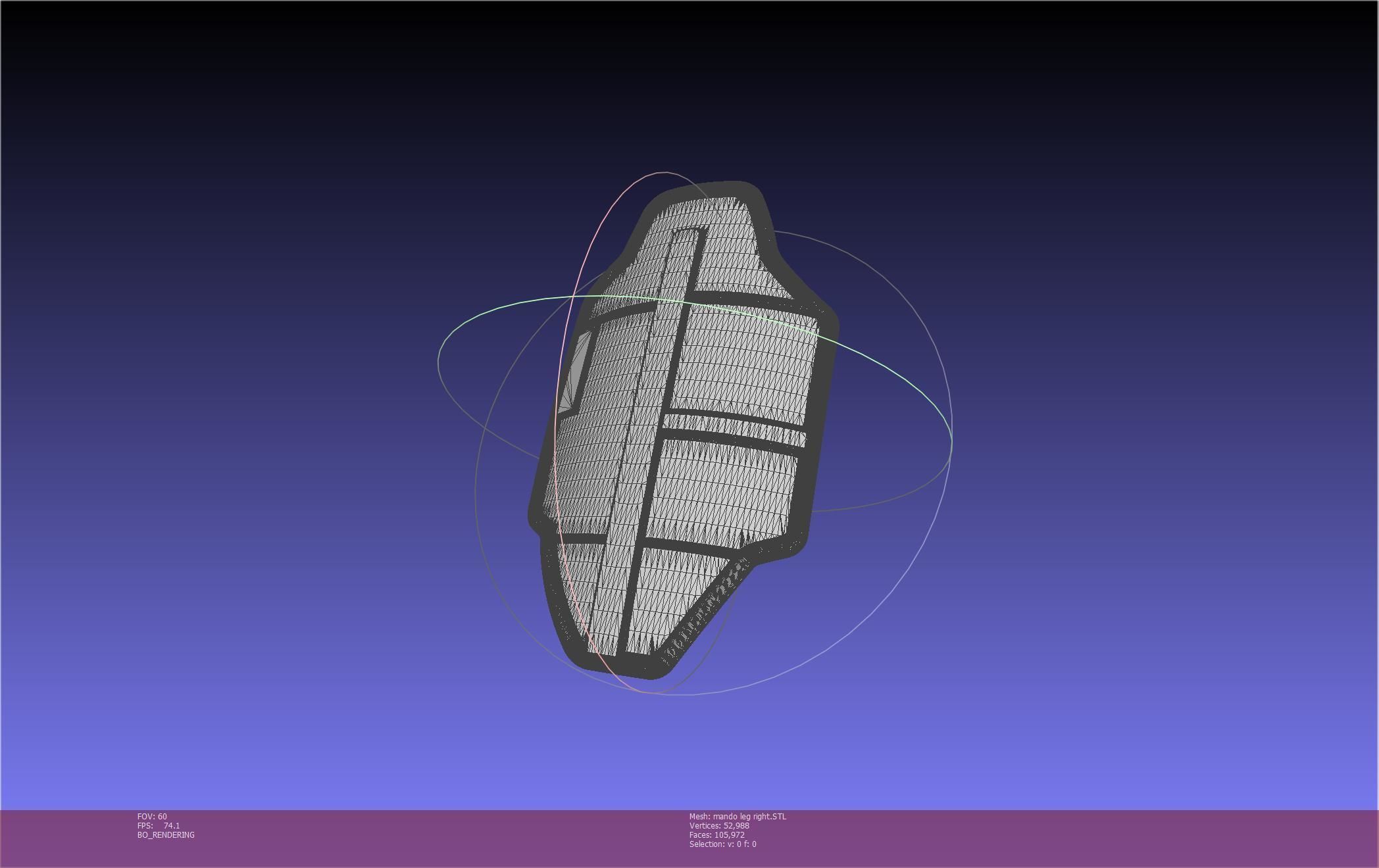 Star Wars Mandalorian Beskar Armor Right Leg 3D print model_25