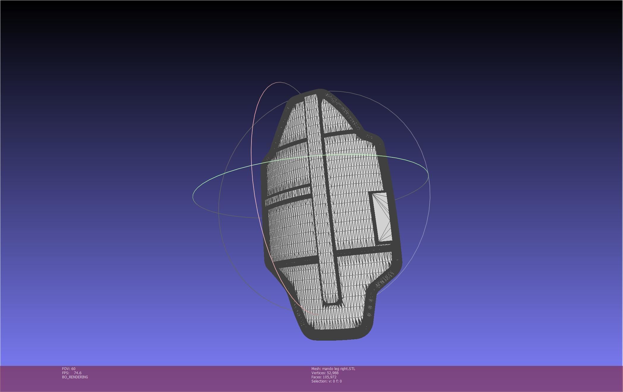 Star Wars Mandalorian Beskar Armor Right Leg 3D print model_42