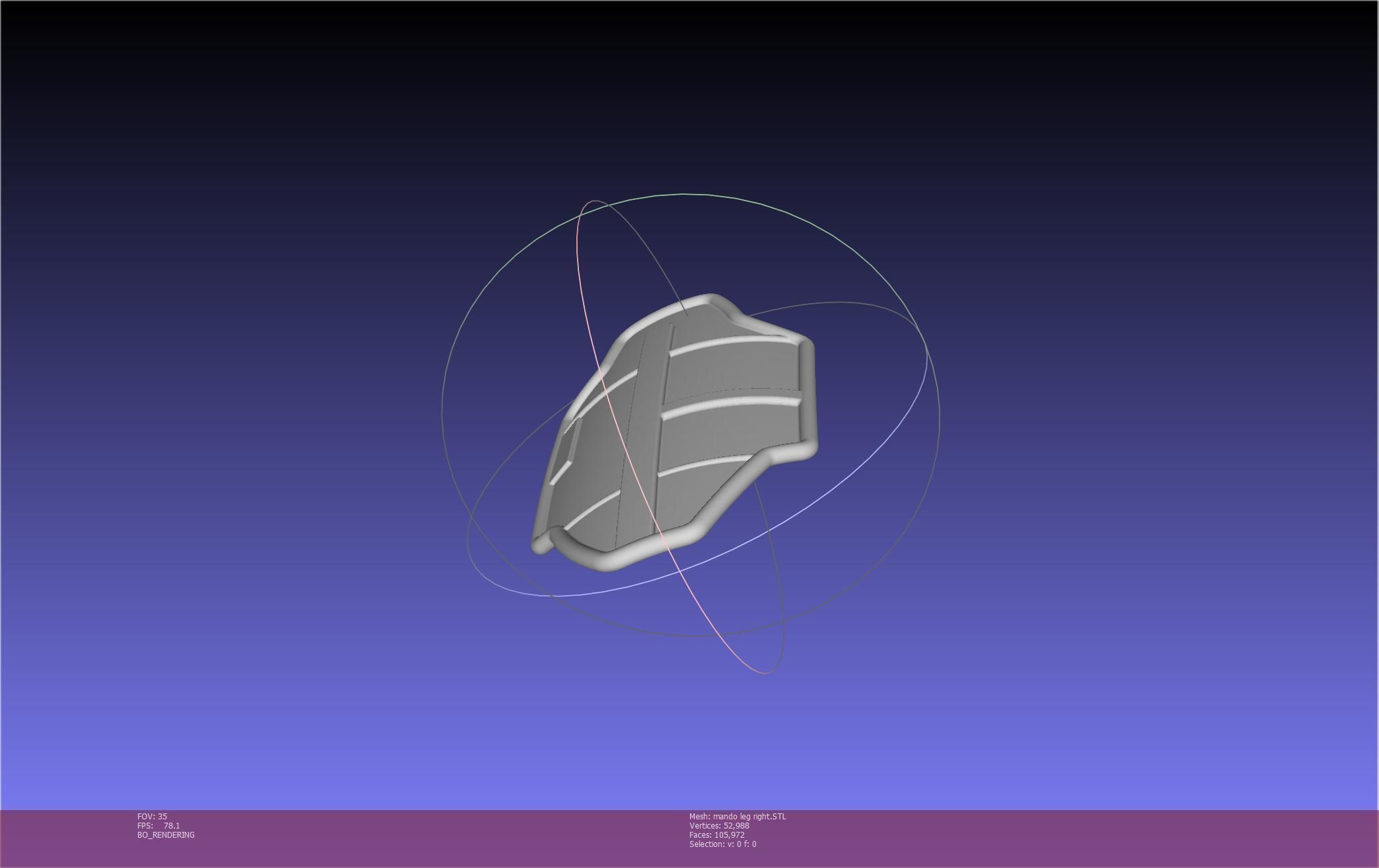 Star Wars Mandalorian Beskar Armor Right Leg 3D print model_70