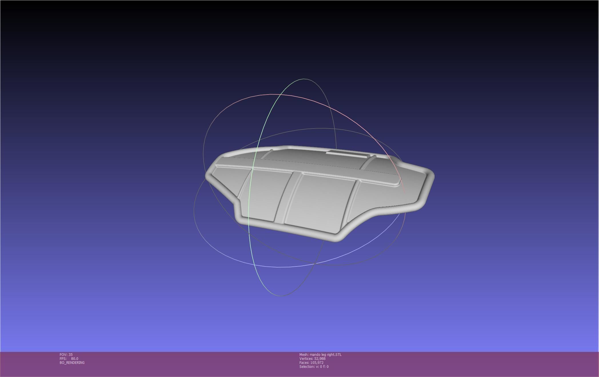 Star Wars Mandalorian Beskar Armor Right Leg 3D print model_84