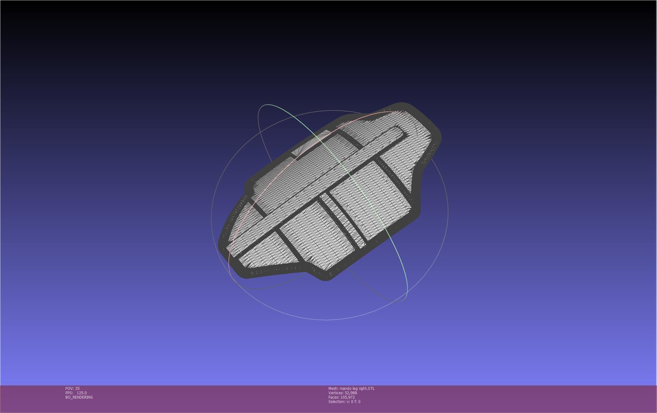 Star Wars Mandalorian Beskar Armor Right Leg 3D print model_78