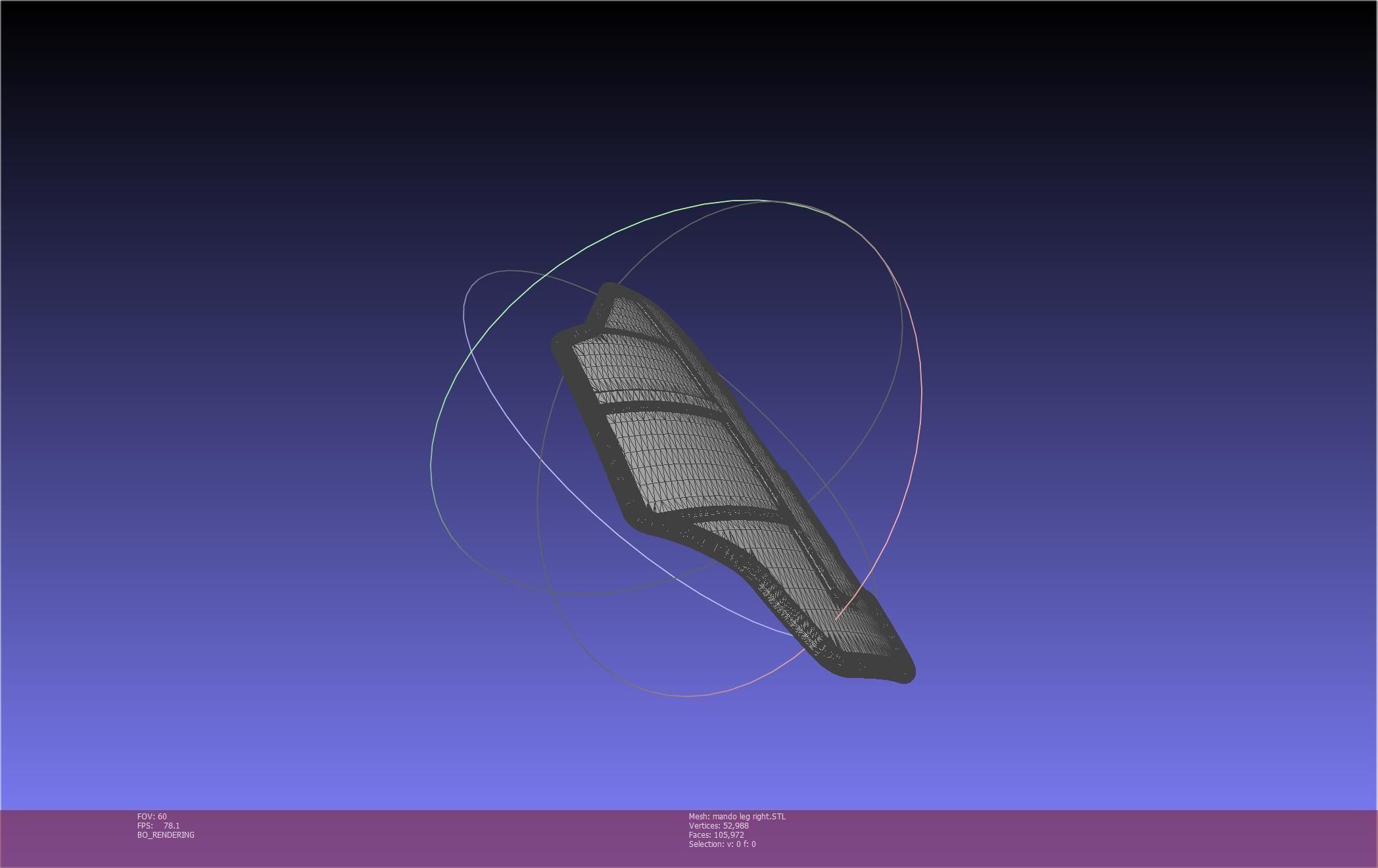 Star Wars Mandalorian Beskar Armor Right Leg 3D print model_24