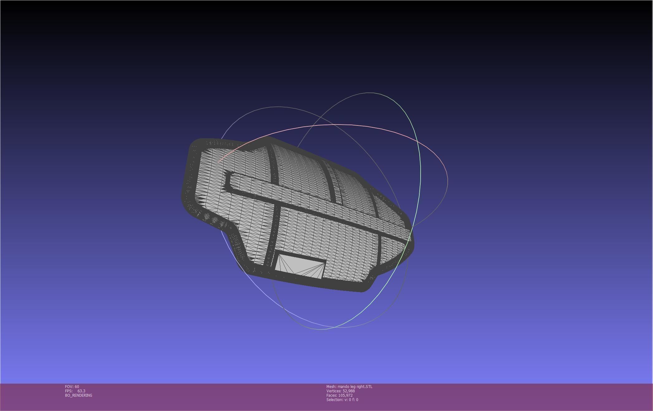 Star Wars Mandalorian Beskar Armor Right Leg 3D print model_59