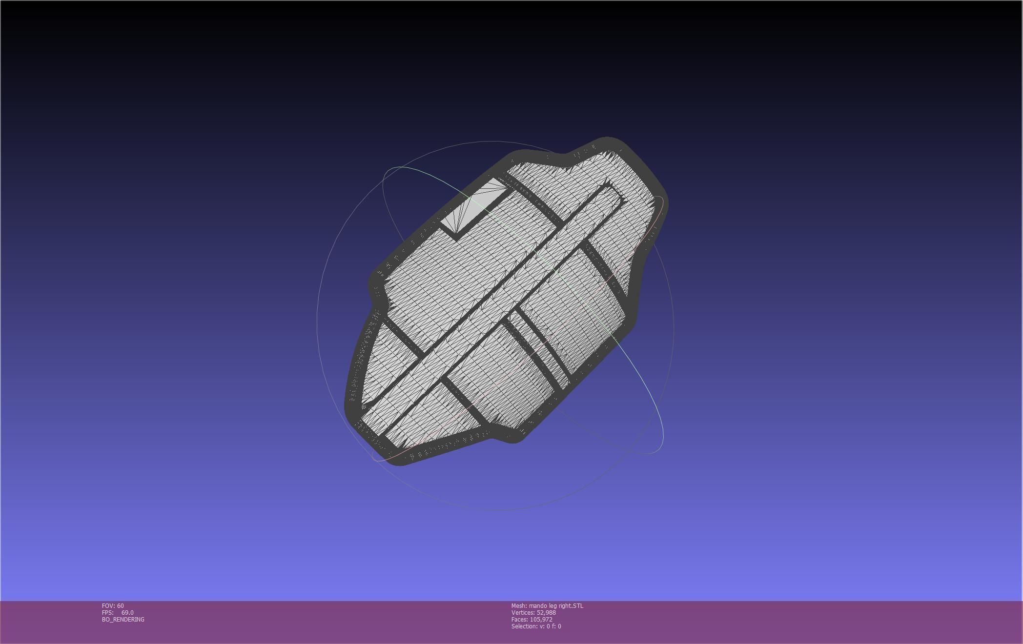 Star Wars Mandalorian Beskar Armor Right Leg 3D print model_15