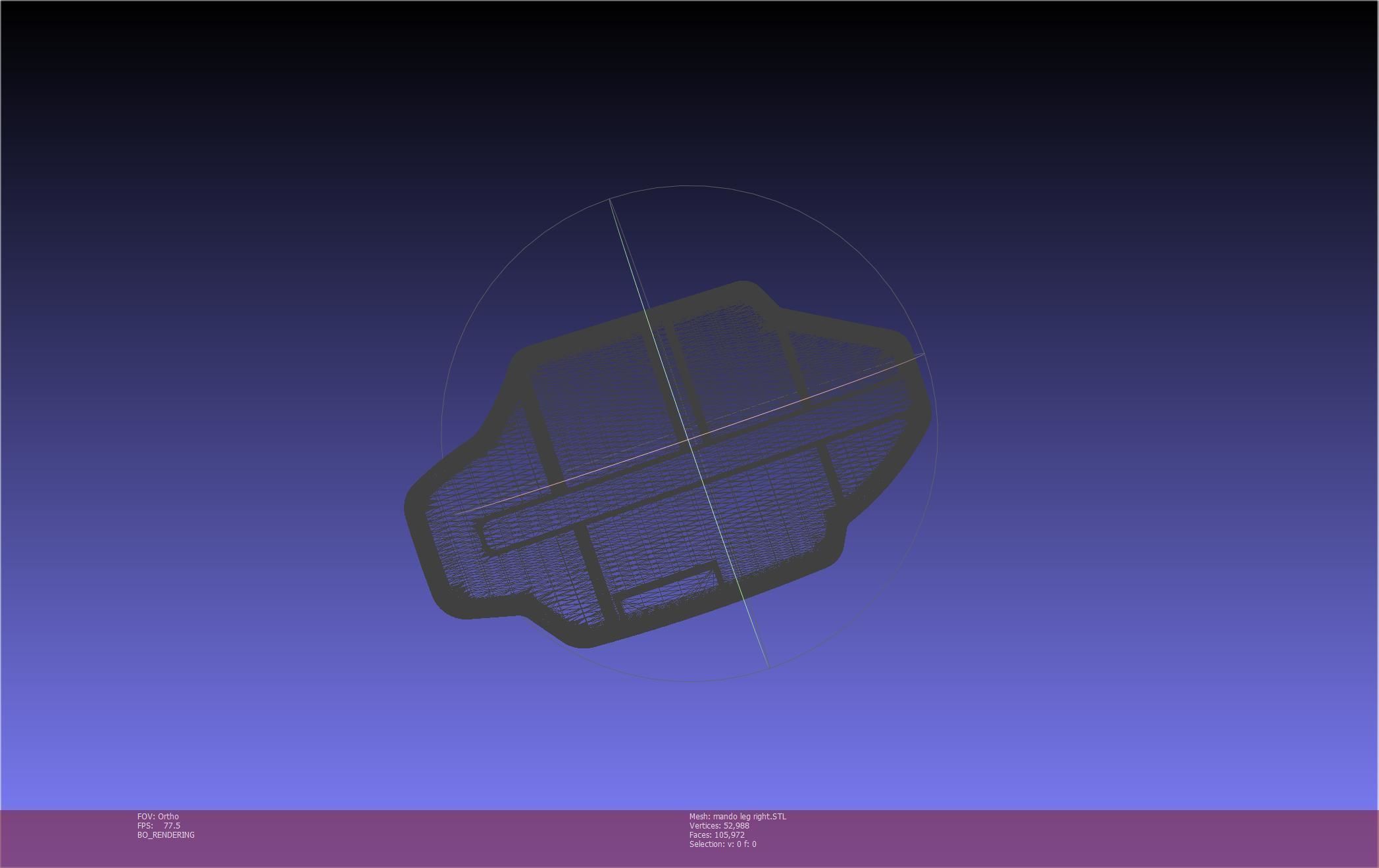 Star Wars Mandalorian Beskar Armor Right Leg 3D print model_62