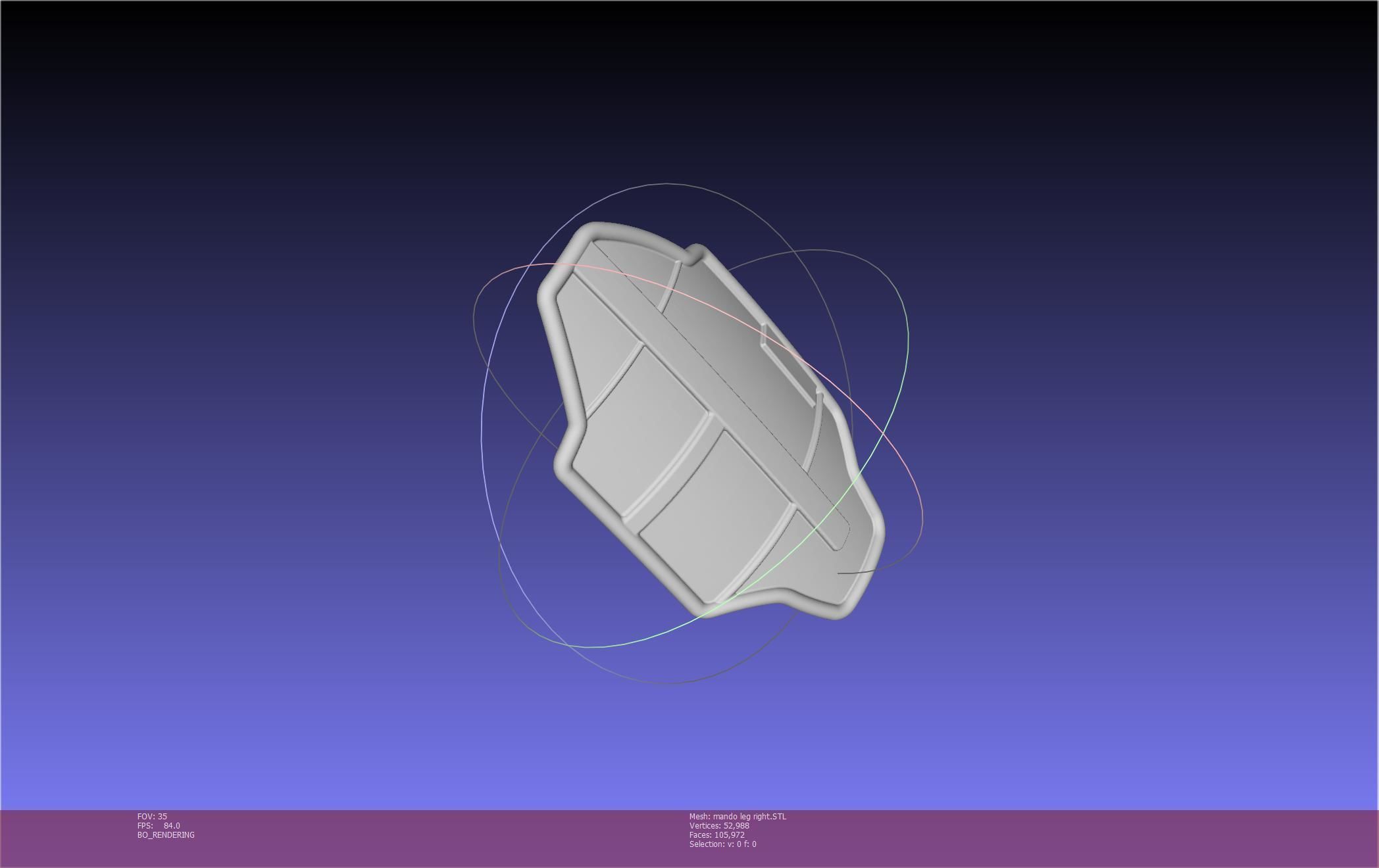 Star Wars Mandalorian Beskar Armor Right Leg 3D print model_92