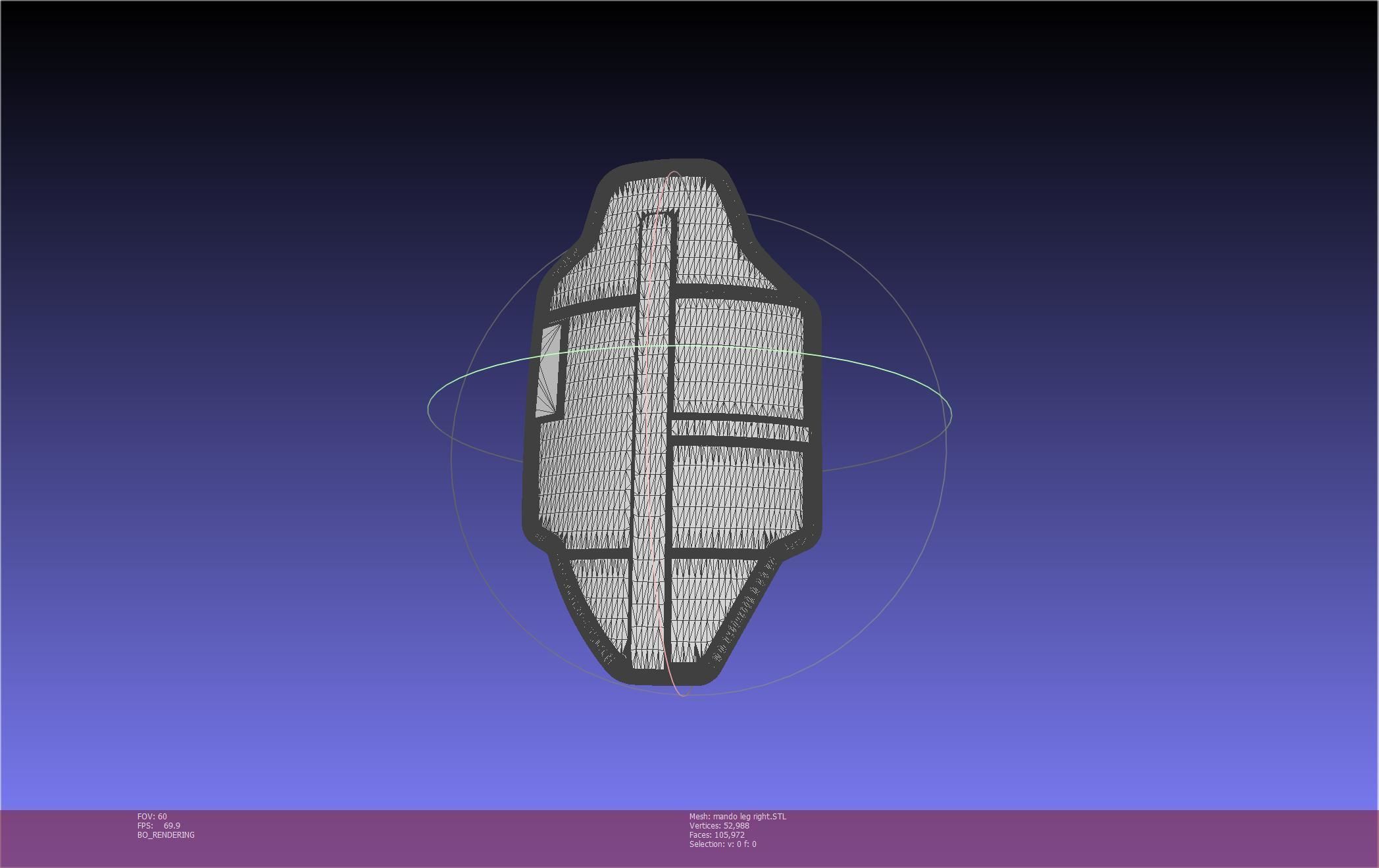 Star Wars Mandalorian Beskar Armor Right Leg 3D print model_27