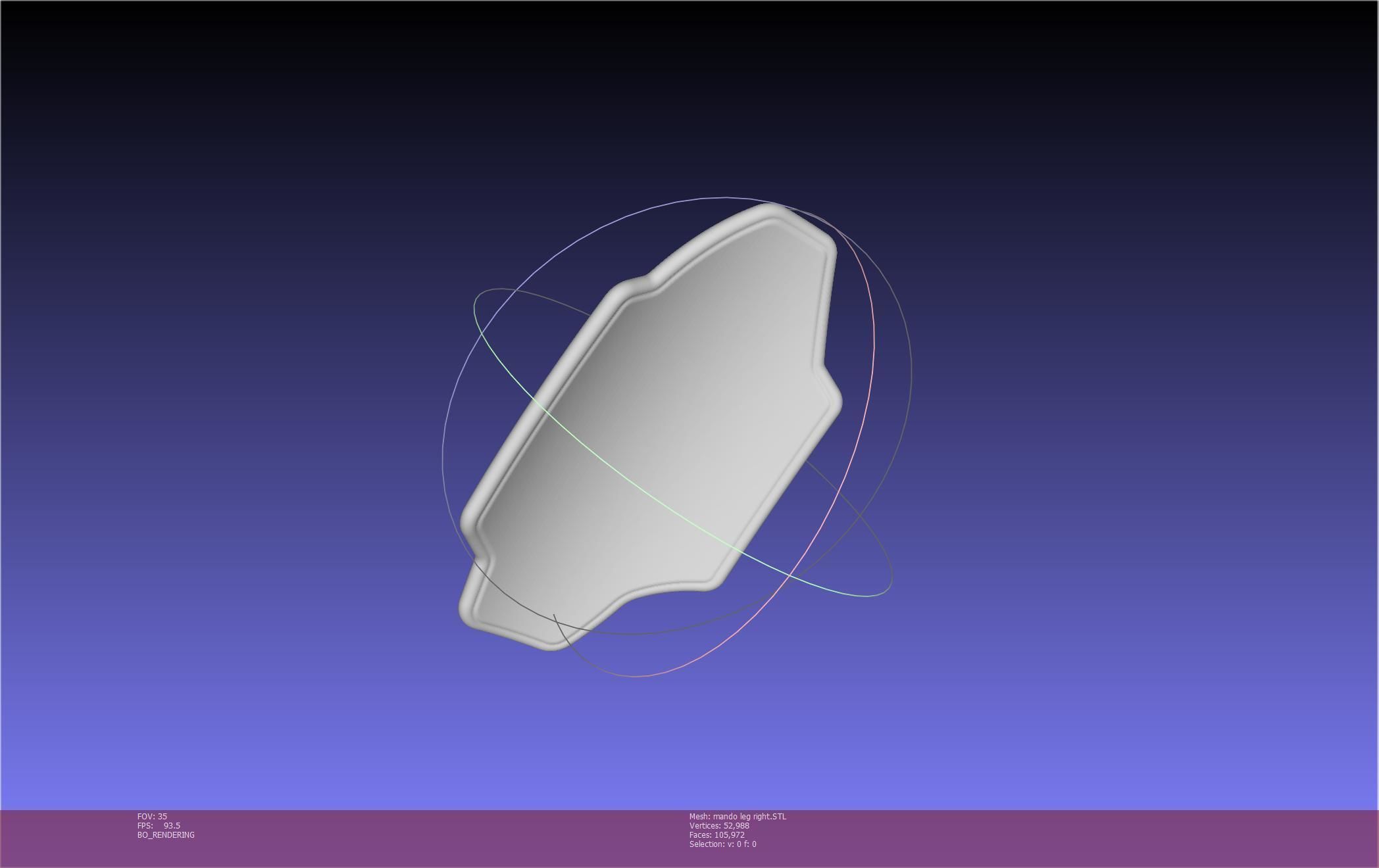 Star Wars Mandalorian Beskar Armor Right Leg 3D print model_80