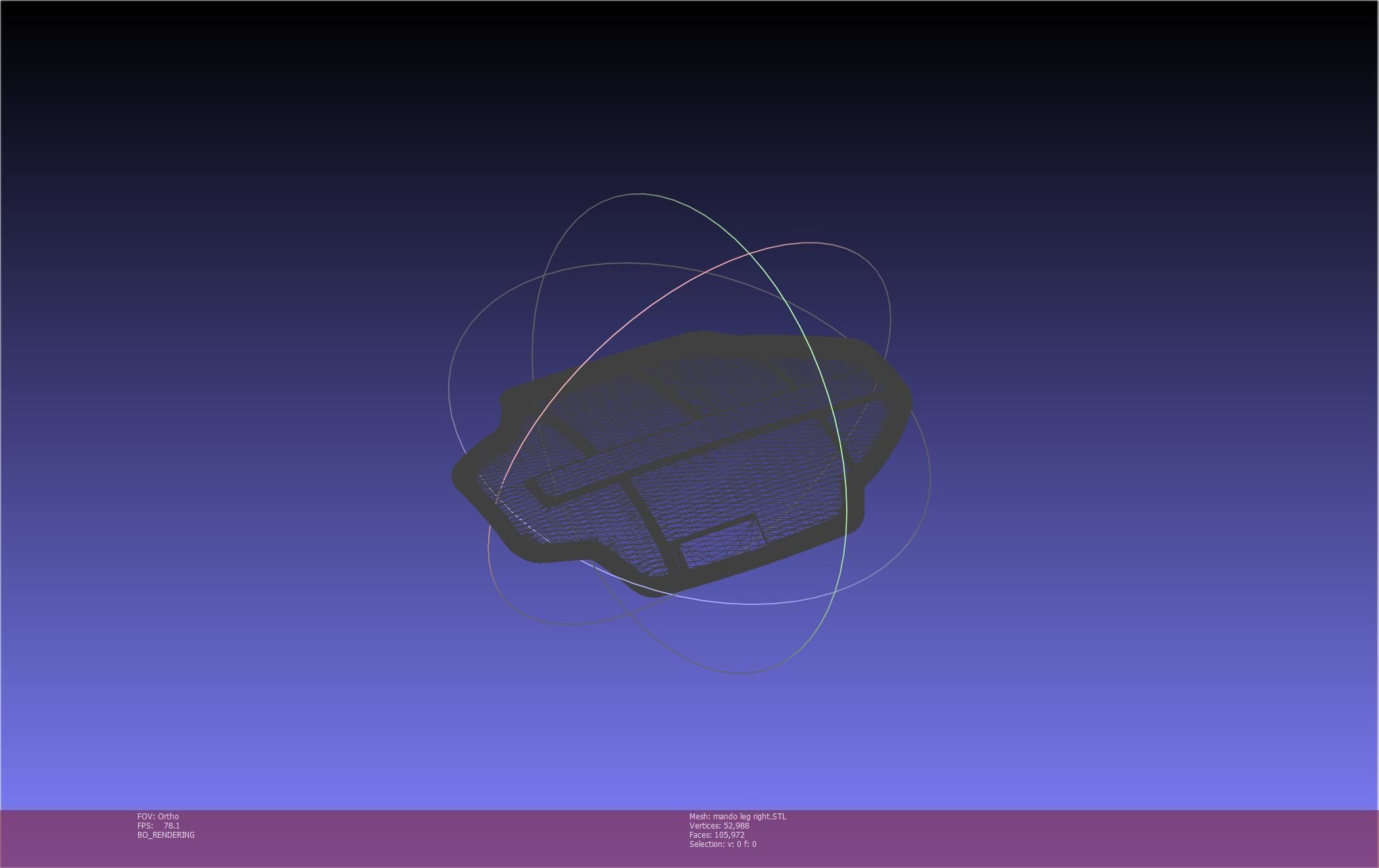 Star Wars Mandalorian Beskar Armor Right Leg 3D print model_50