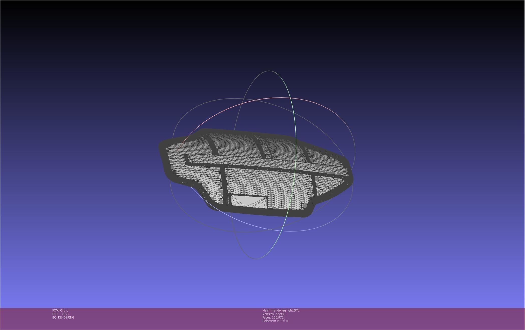 Star Wars Mandalorian Beskar Armor Right Leg 3D print model_51