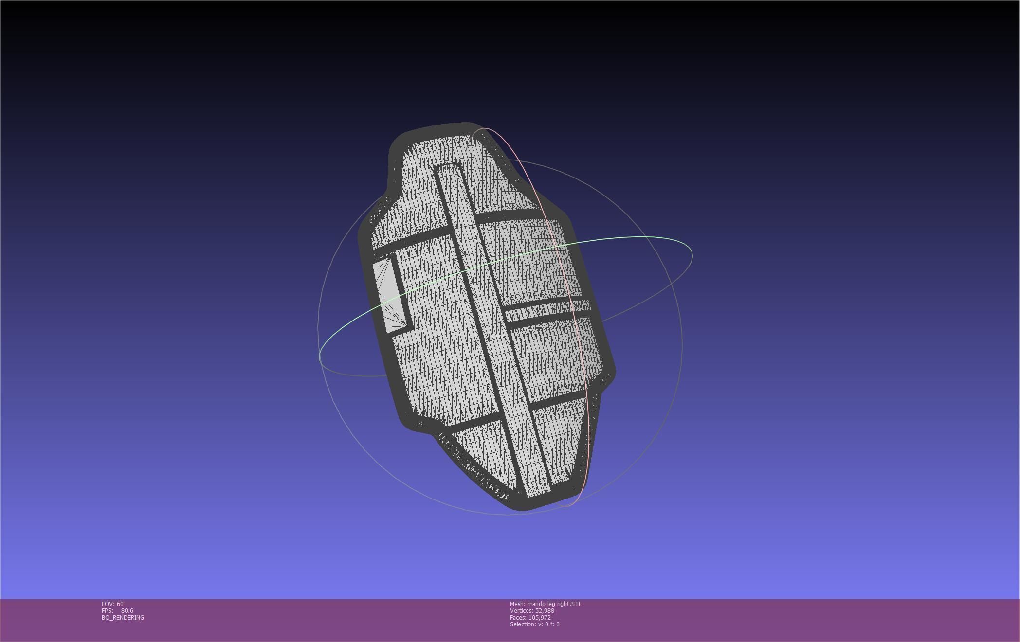 Star Wars Mandalorian Beskar Armor Right Leg 3D print model_29