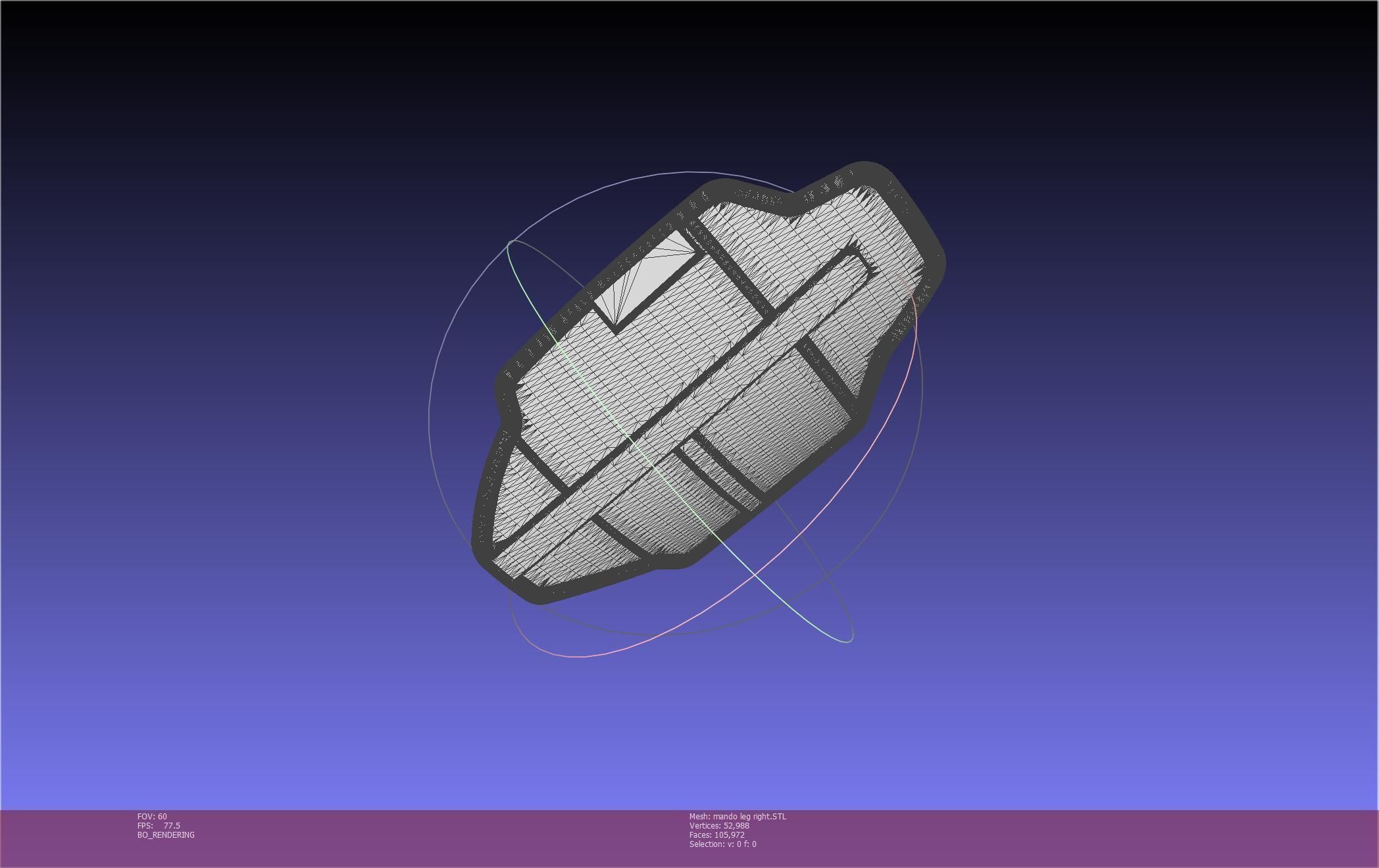 Star Wars Mandalorian Beskar Armor Right Leg 3D print model_11
