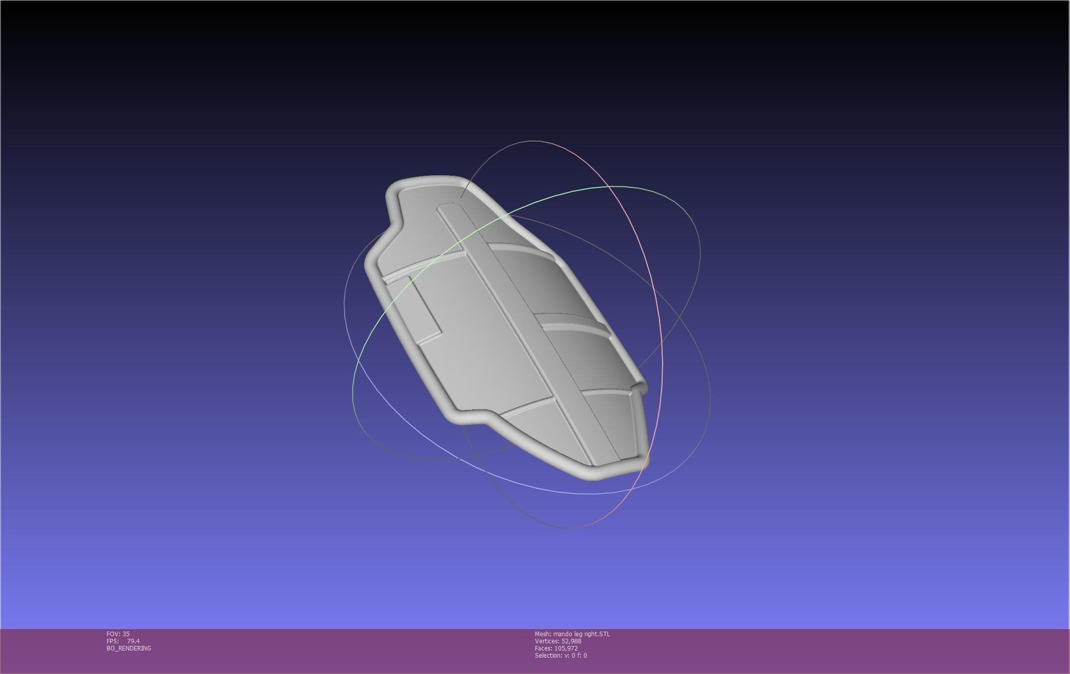 Star Wars Mandalorian Beskar Armor Right Leg 3D print model_69