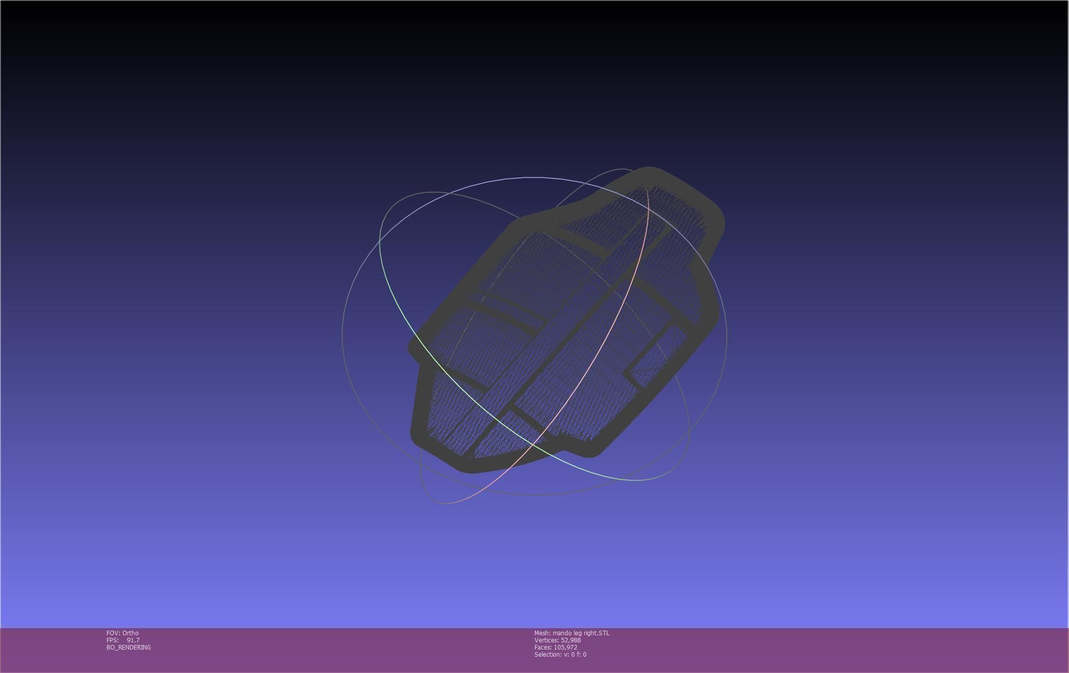 Star Wars Mandalorian Beskar Armor Right Leg 3D print model_60