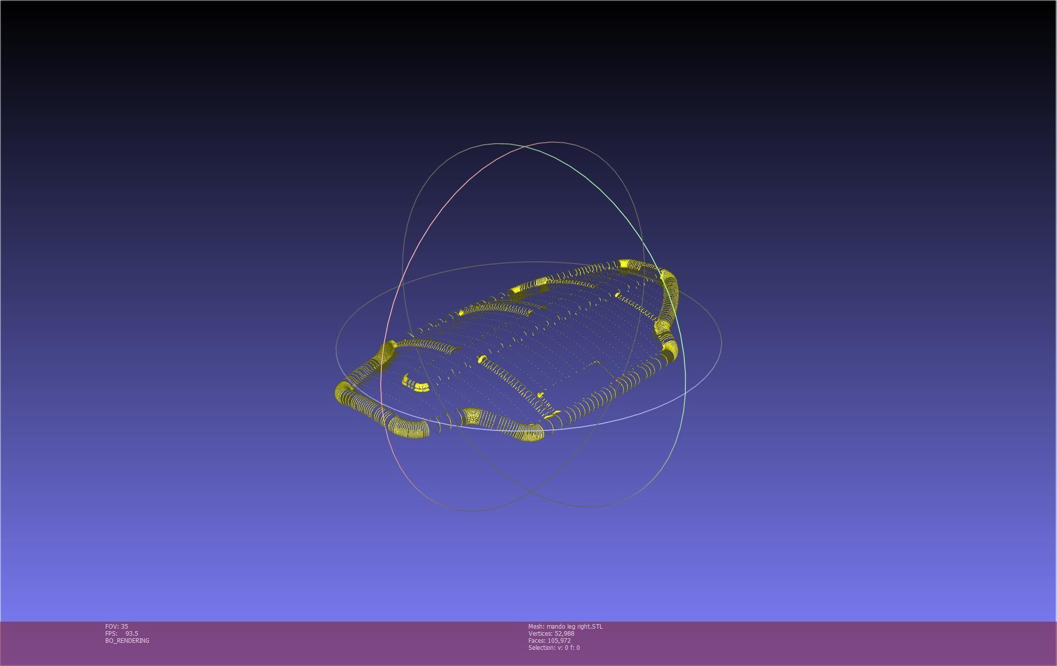 Star Wars Mandalorian Beskar Armor Right Leg 3D print model_61