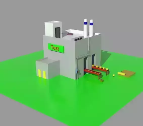 low poly factory test  