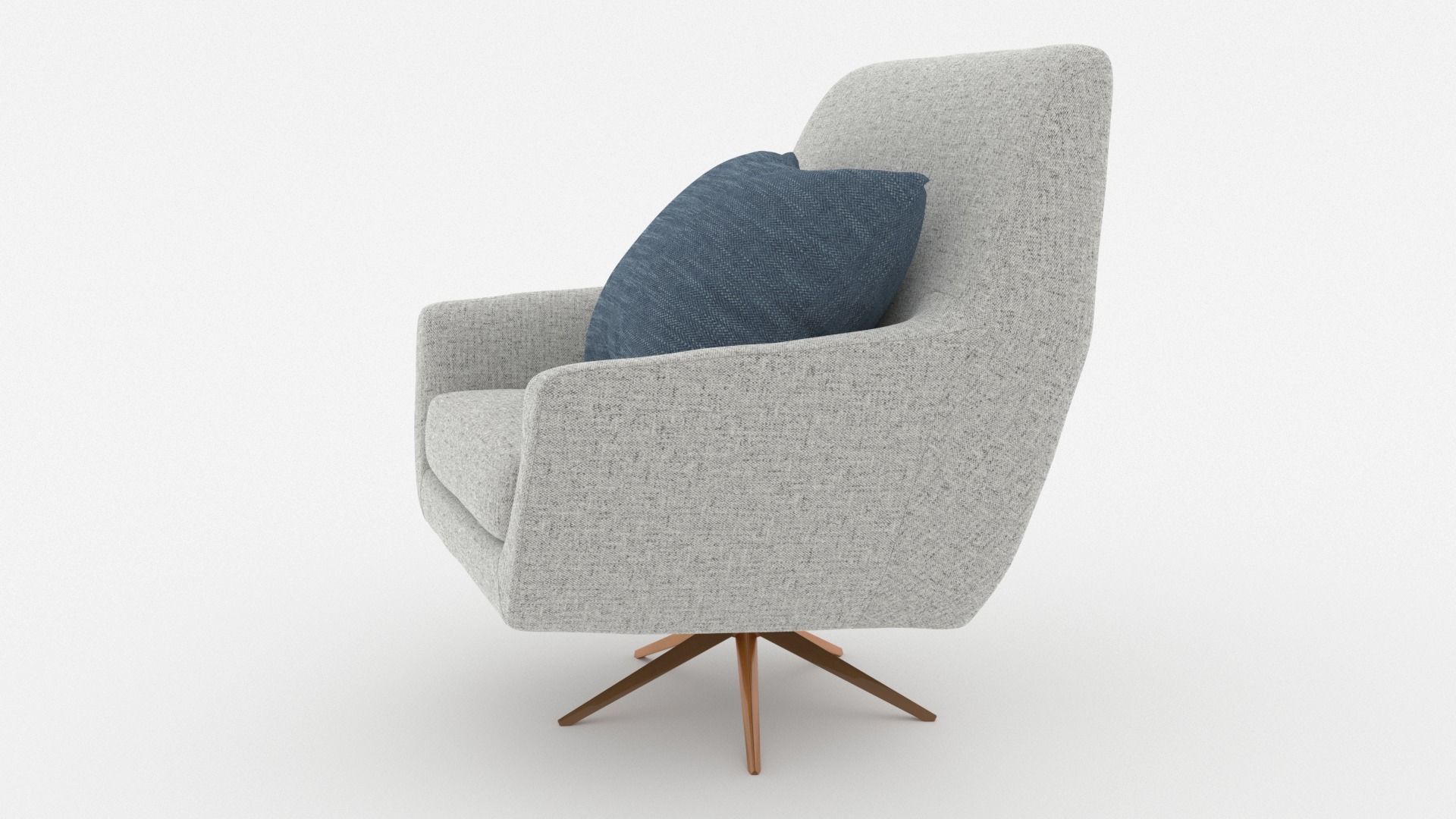 Comfortable Chair with a Pillow - 3ds Max 3D model_16