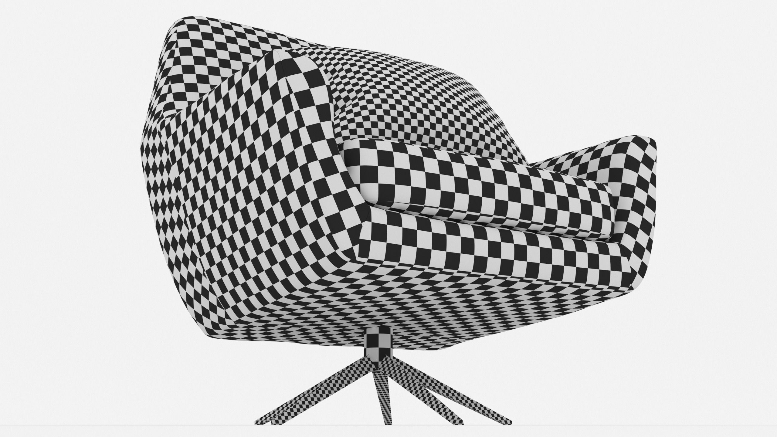 Comfortable Chair with a Pillow - 3ds Max 3D model_5