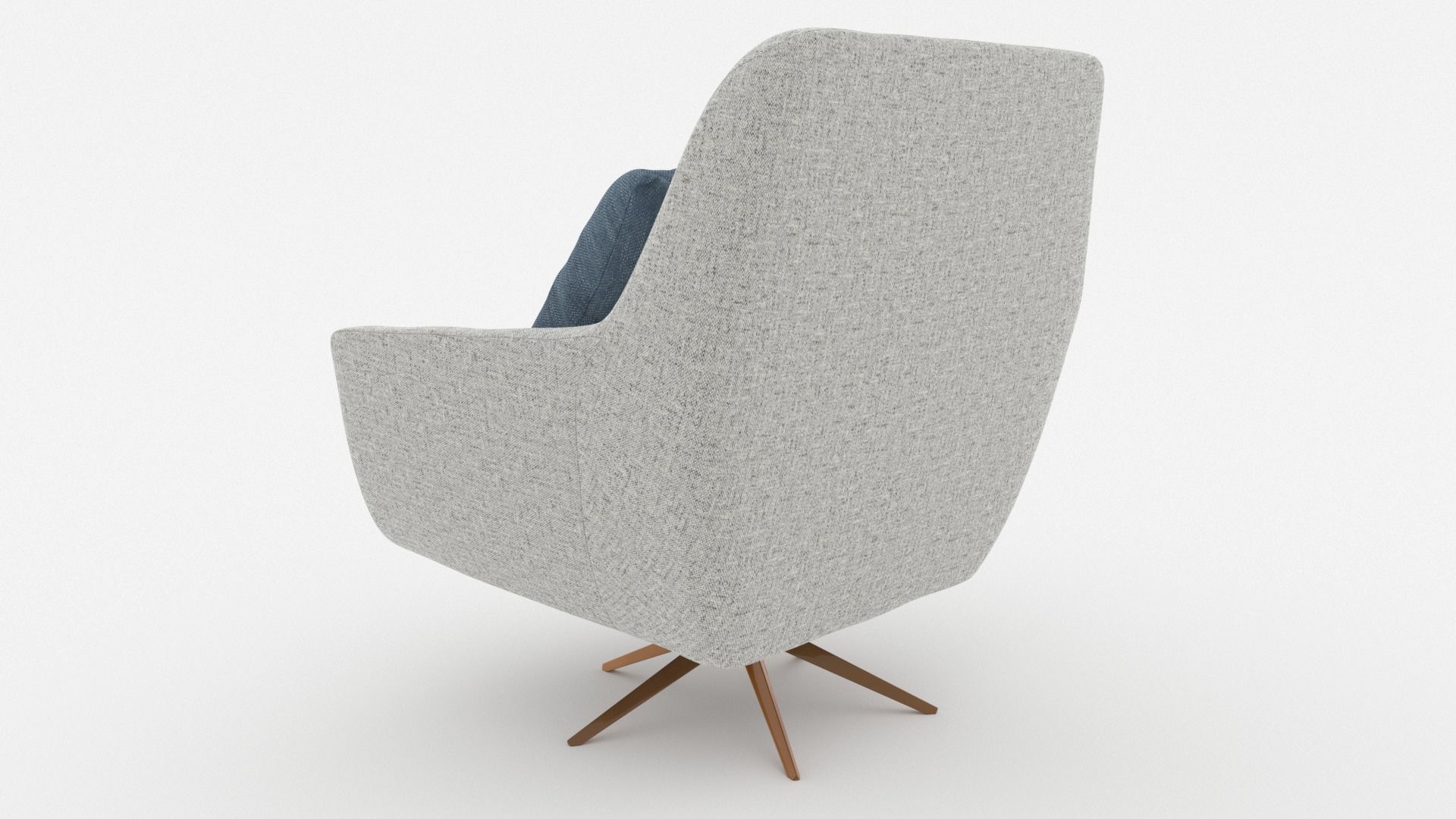 Comfortable Chair with a Pillow - 3ds Max 3D model_22