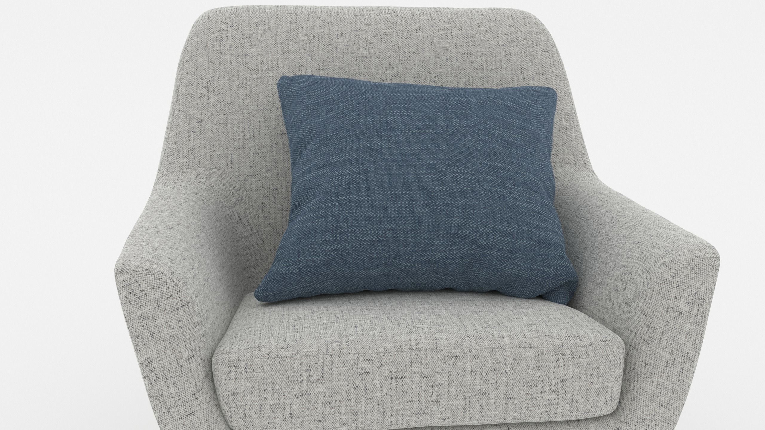 Comfortable Chair with a Pillow - 3ds Max 3D model_6